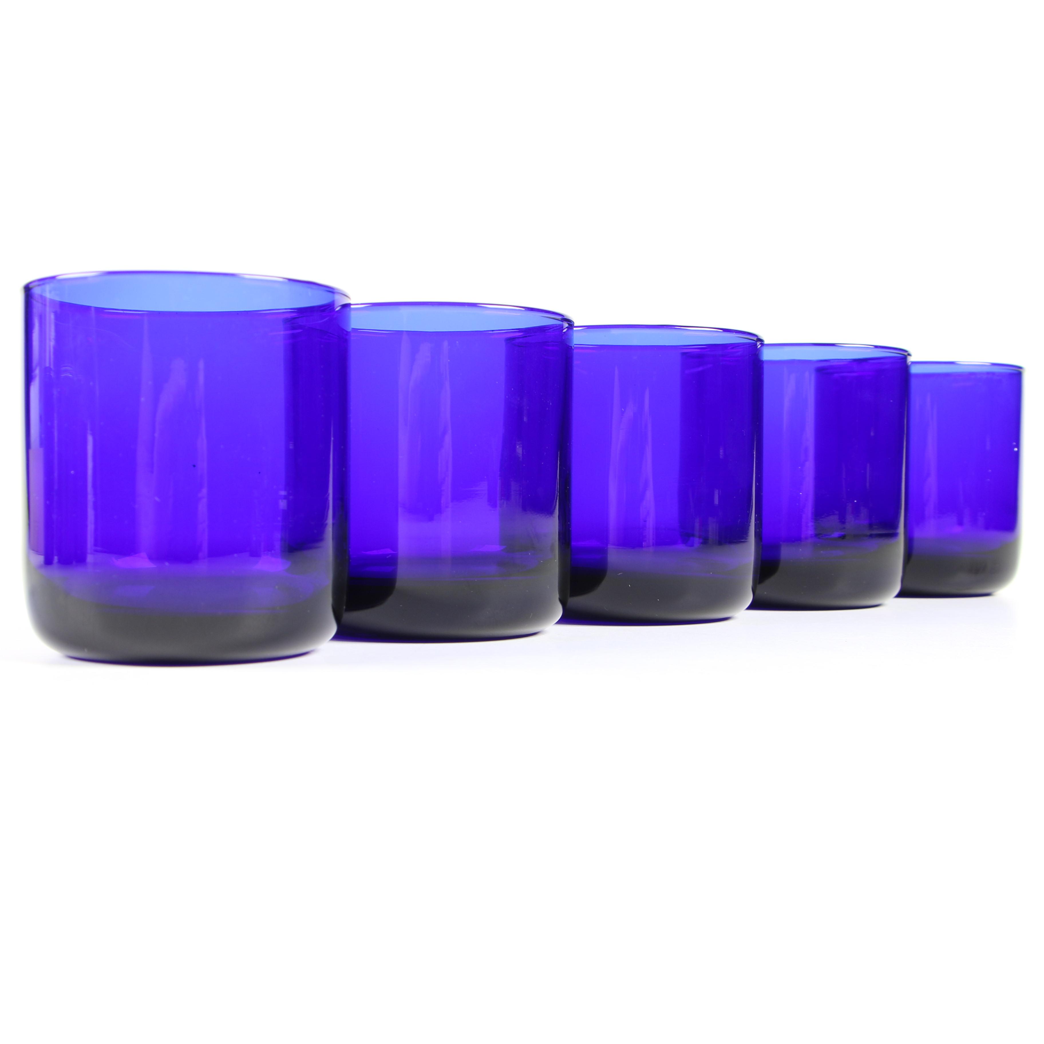 Libbey Cobalt Blue Glass Tumblers