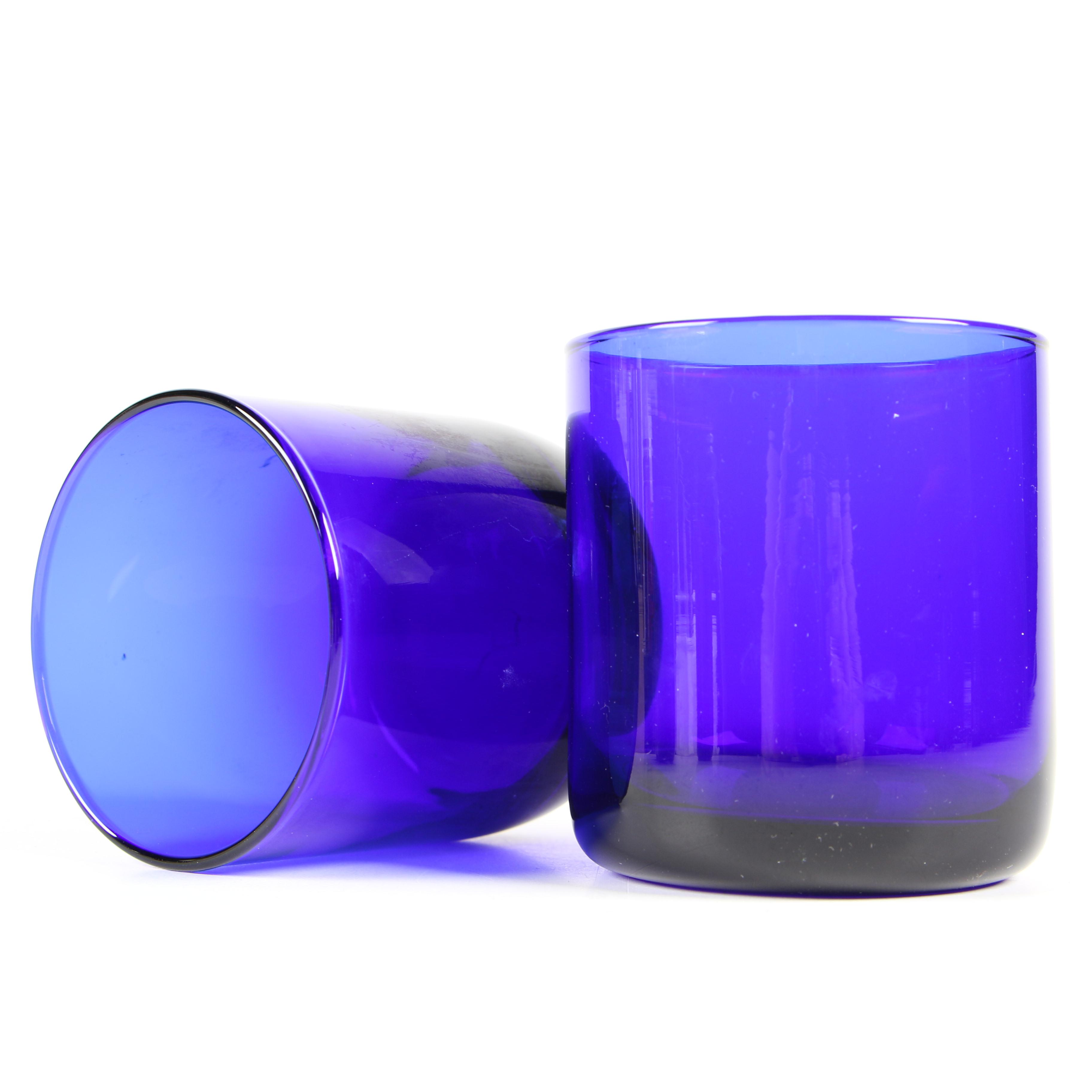 Libbey Cobalt Blue Glass Tumblers