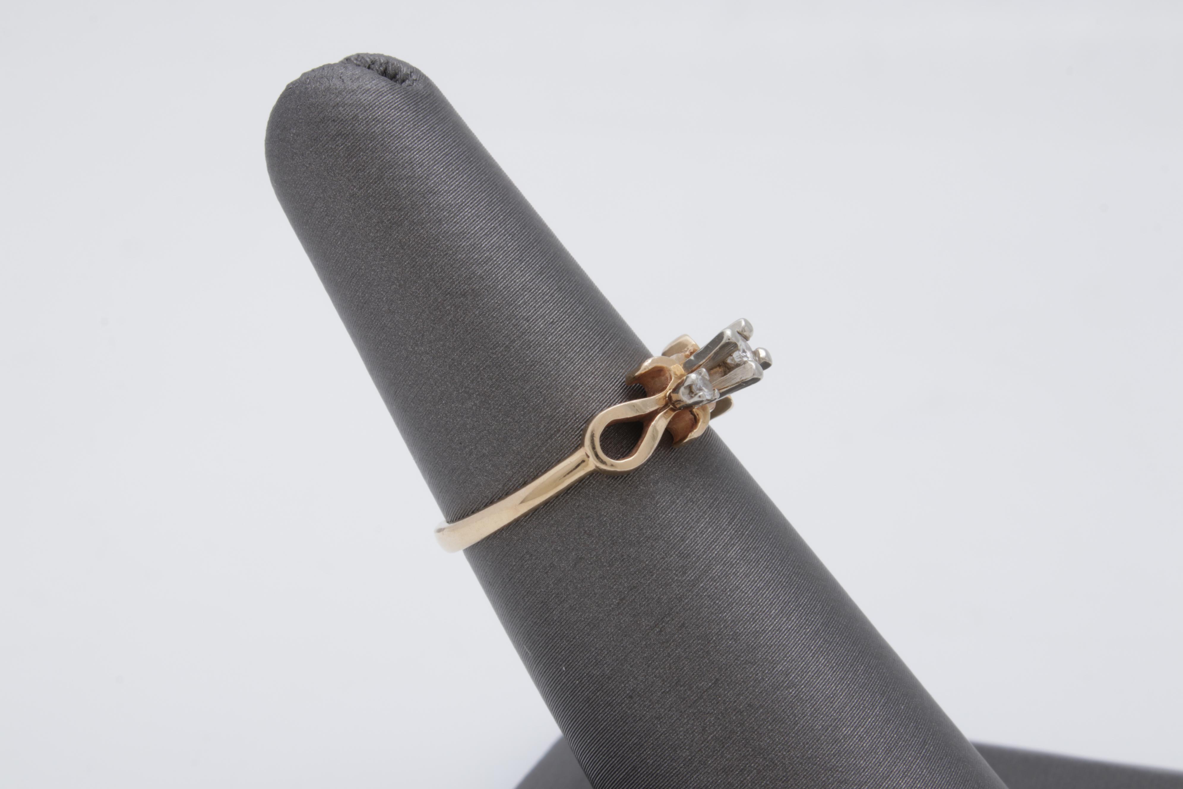 14K Yellow Gold Diamond Ring