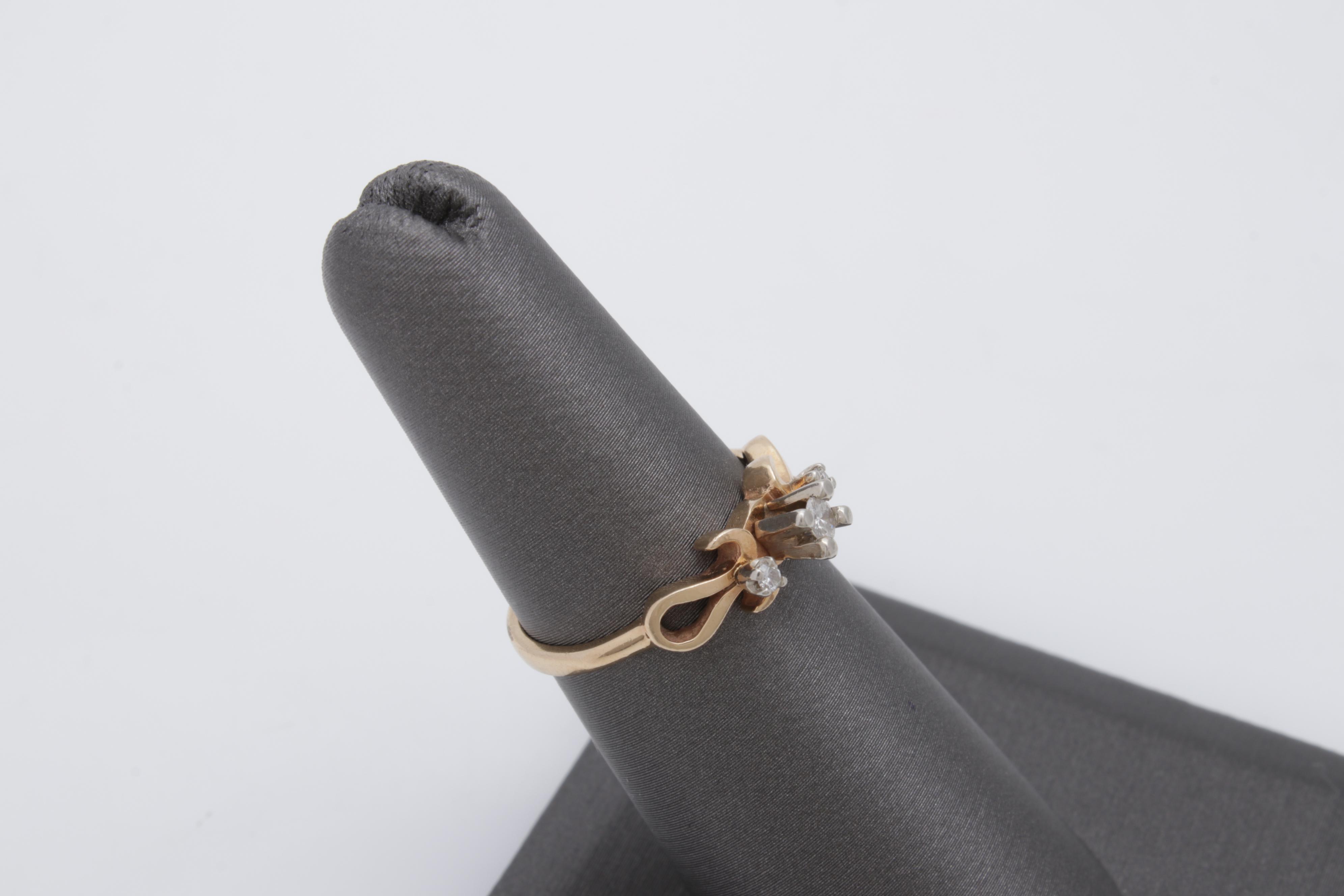 14K Yellow Gold Diamond Ring