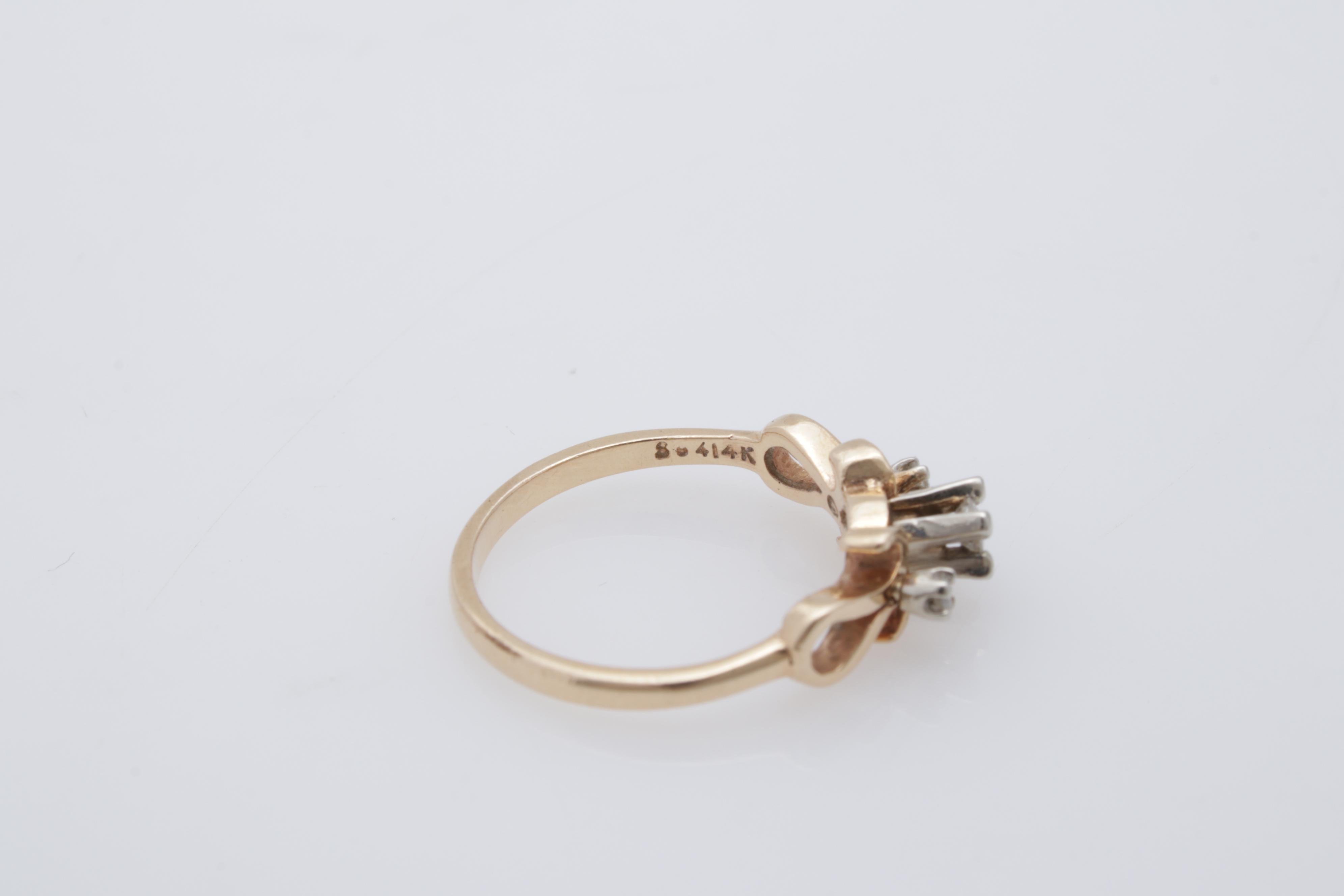 14K Yellow Gold Diamond Ring