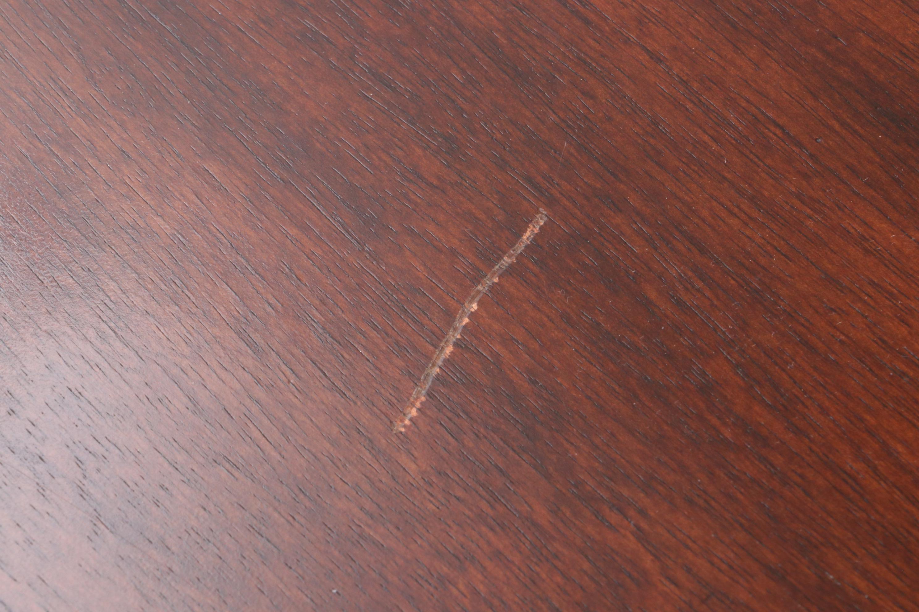 Pier 1 Leather Upholstered Chairs and Mahogany Wooden Table