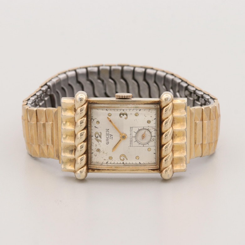 Vintage Gruen Veri-Thin Gold Filled Stem Wind Watch