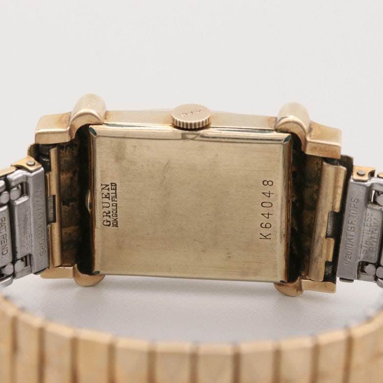Vintage Gruen Veri-Thin Gold Filled Stem Wind Watch