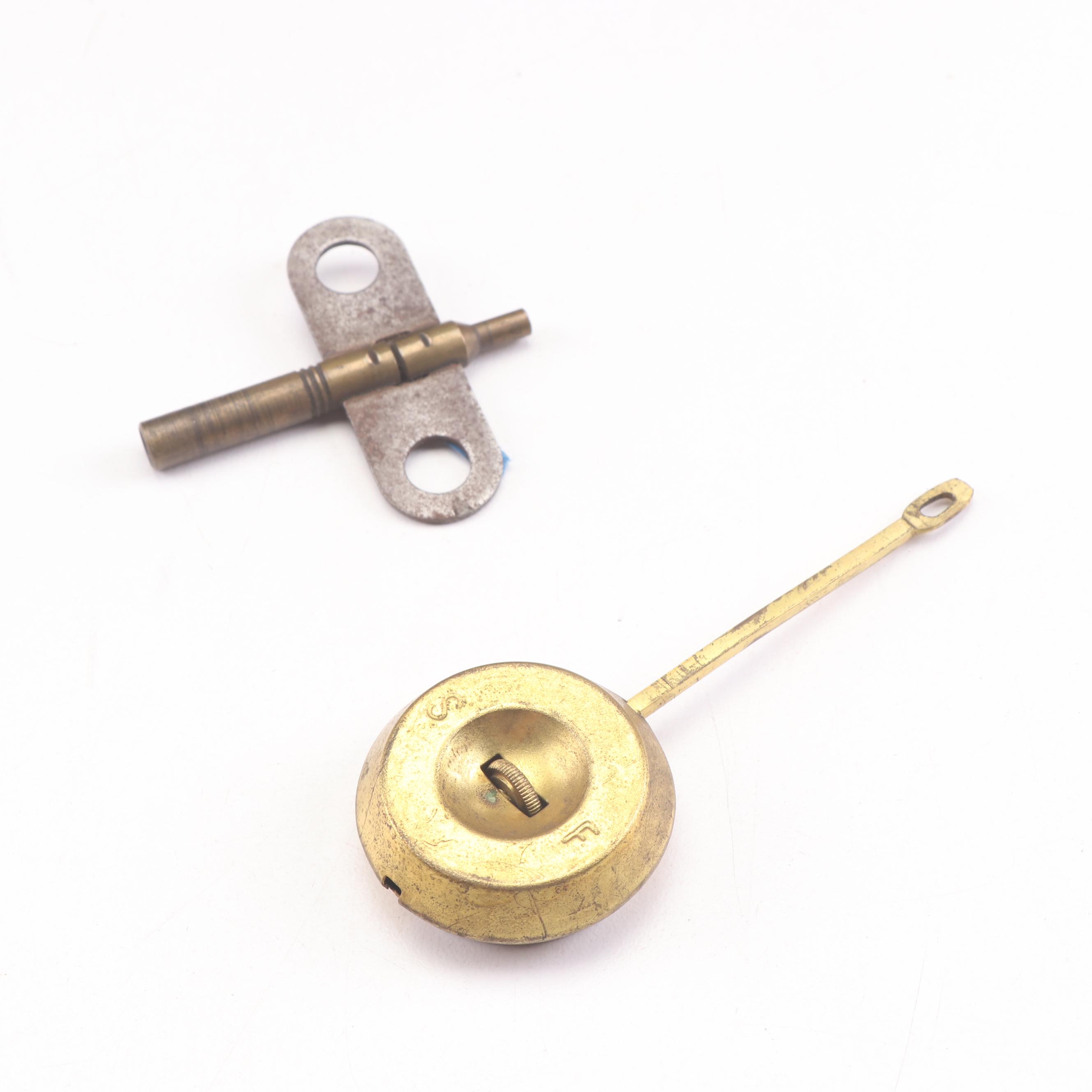 Ansonia Porcelain Face Cast Iron Mantel Clock, Early 20th Century