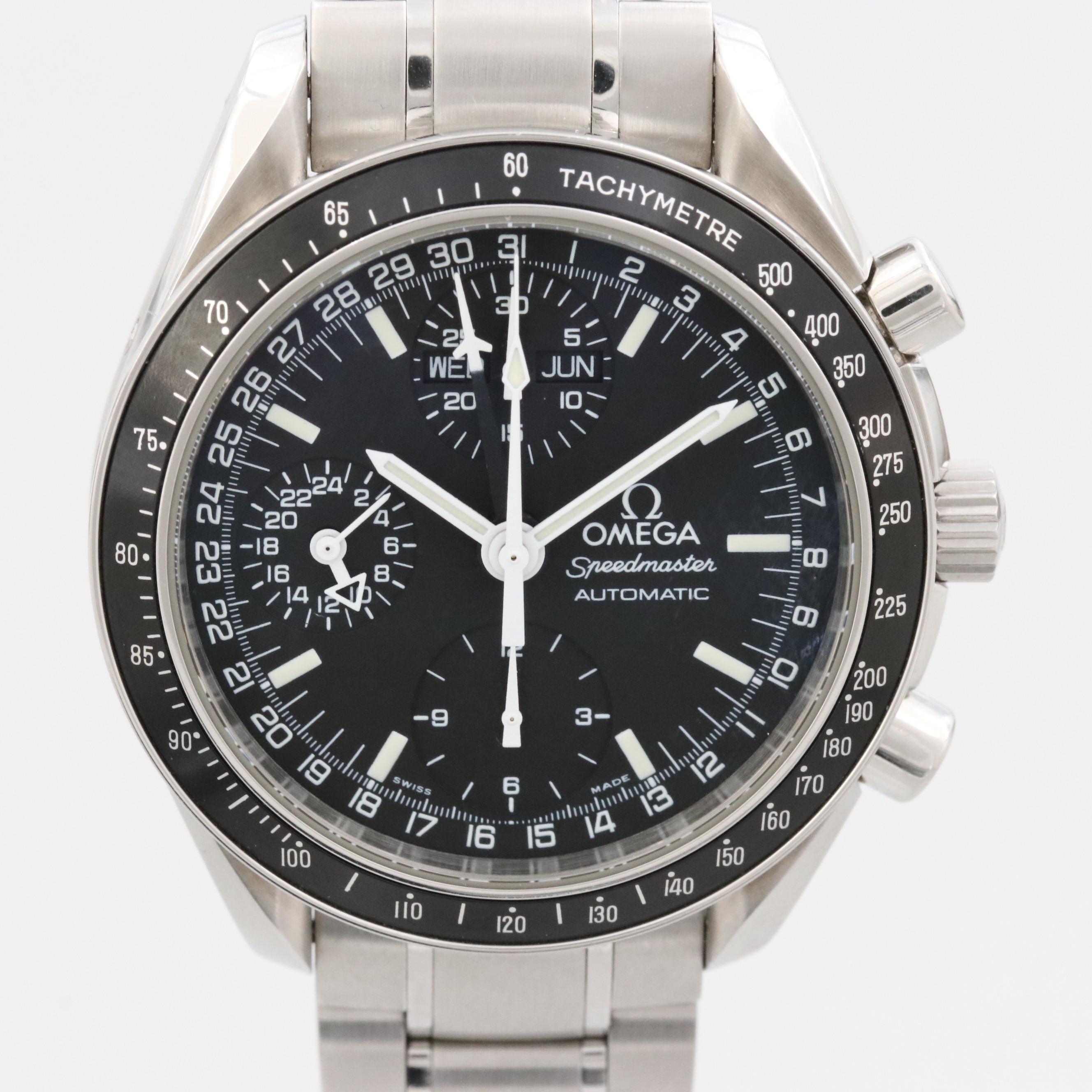 Omega Speedmaster Mark 40 Triple Calendar Steel Automatic Chronograph Circa 1998