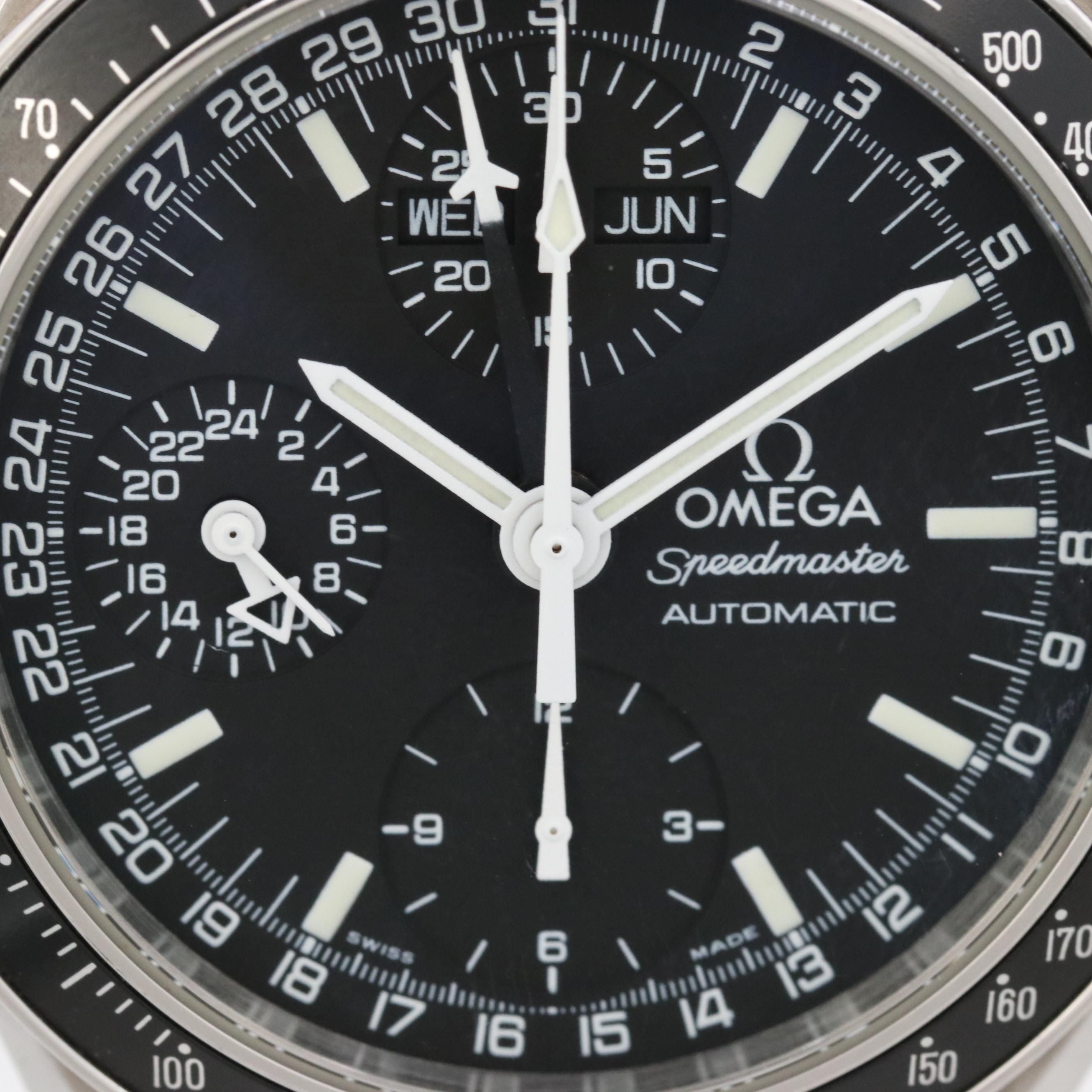 Omega Speedmaster Mark 40 Triple Calendar Steel Automatic Chronograph Circa 1998