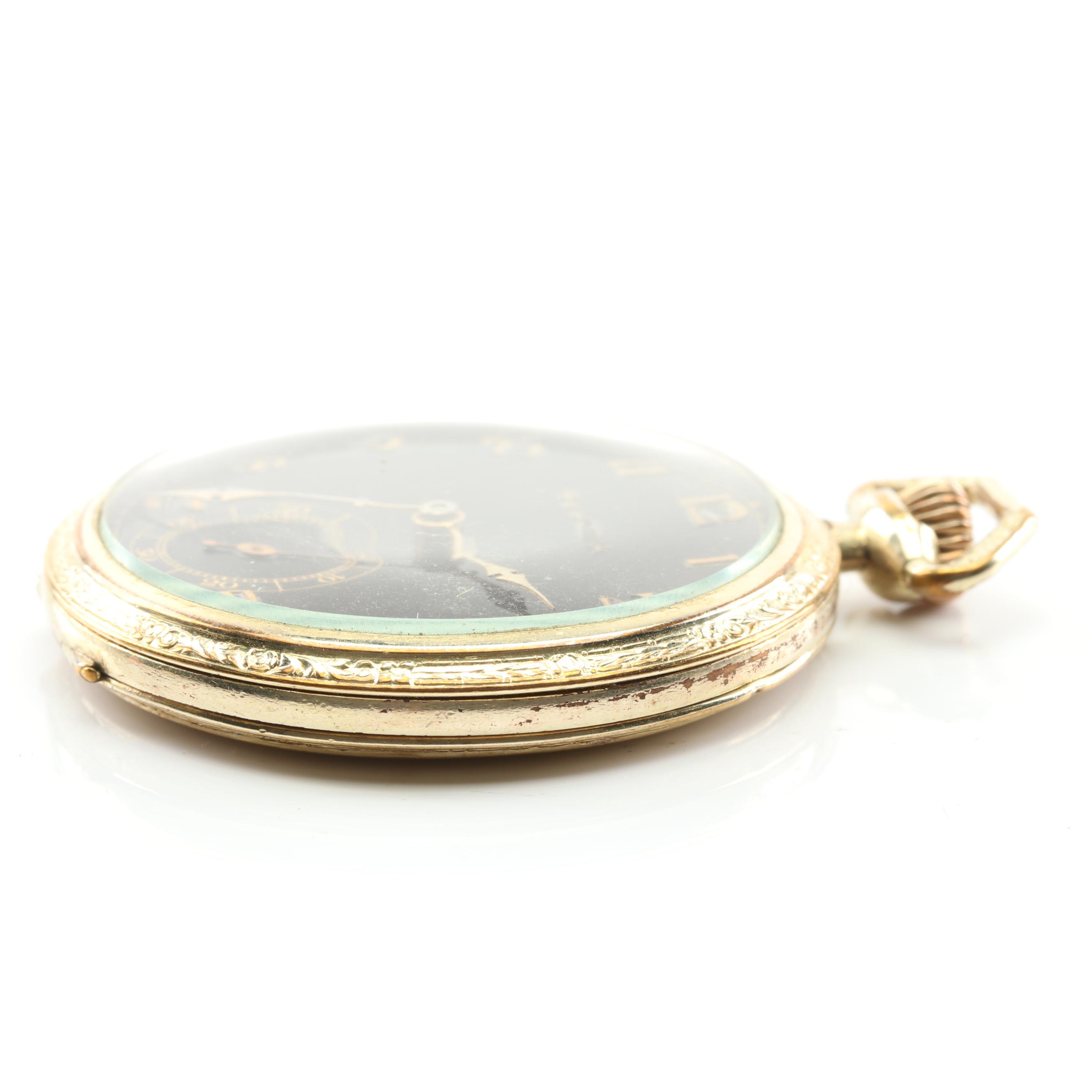 Bulova Gold Plated Pocket Watch