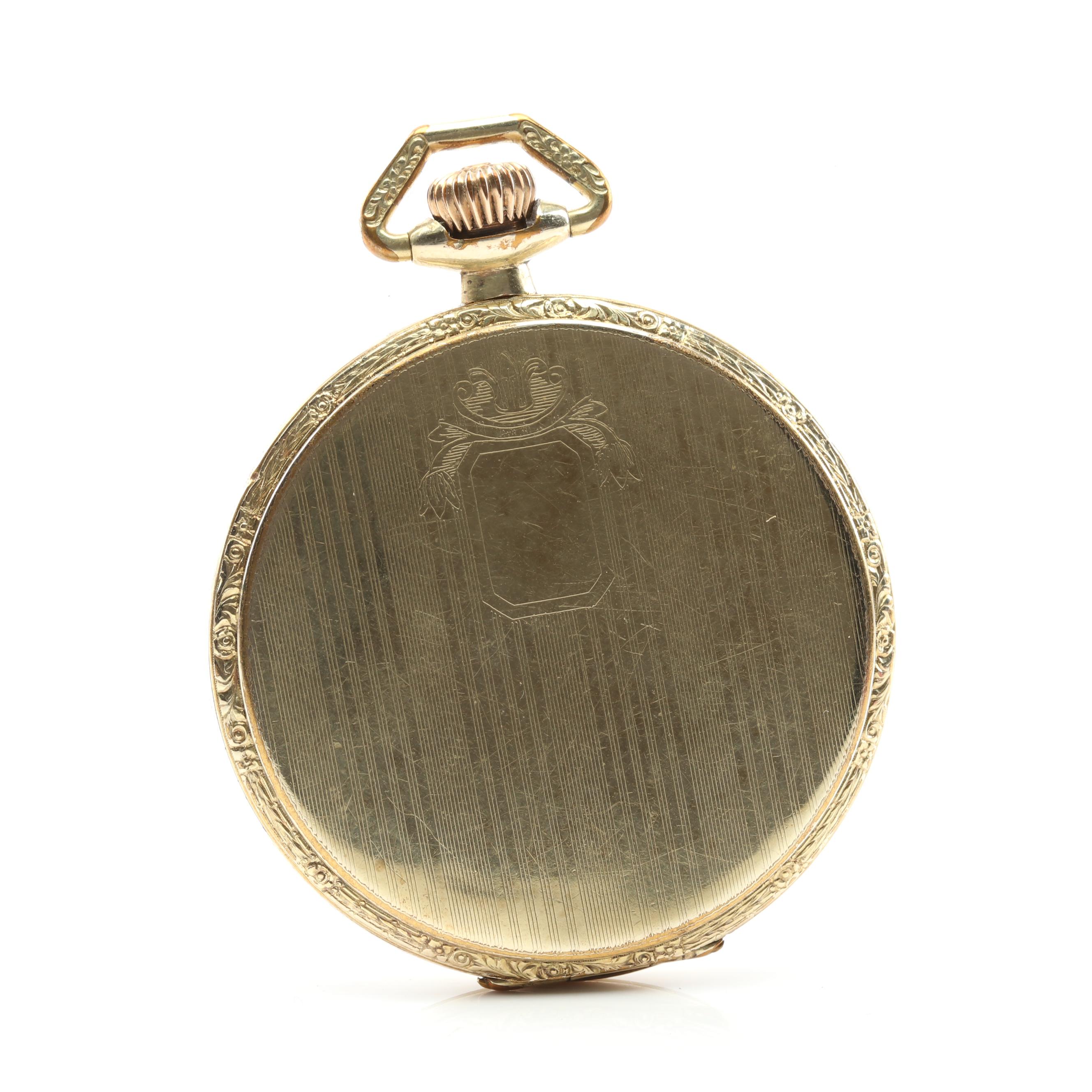 Bulova Gold Plated Pocket Watch