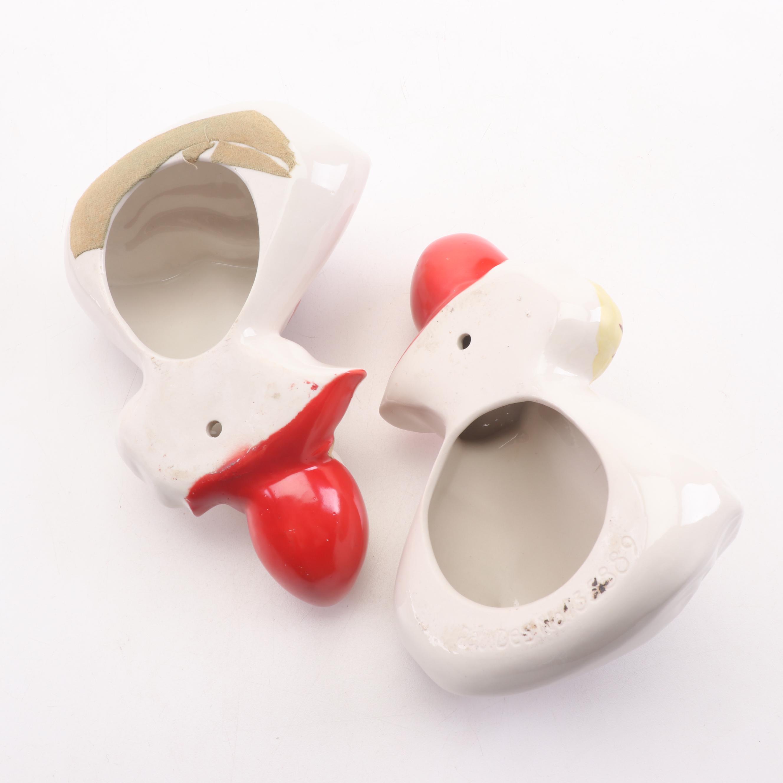 Hull Style Ceramic Little Red Riding Hood Table Lamp with Other Tableware