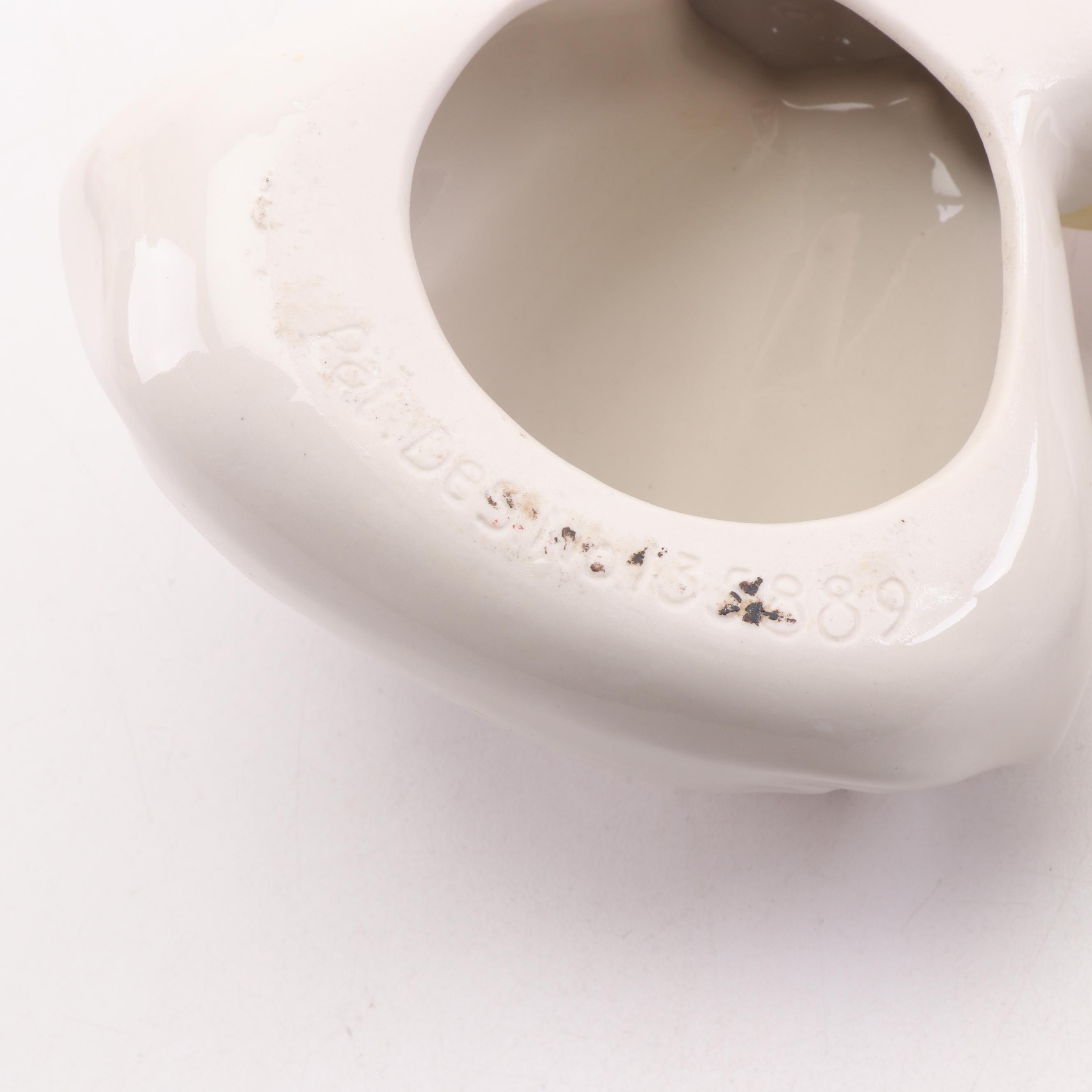 Hull Style Ceramic Little Red Riding Hood Table Lamp with Other Tableware