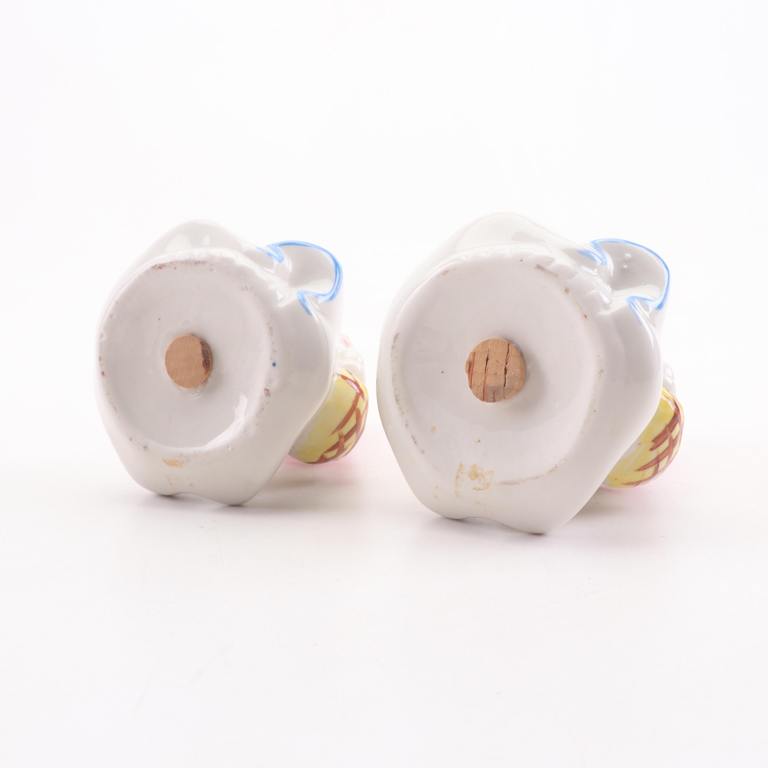 Hull Style Ceramic Little Red Riding Hood Table Lamp with Other Tableware