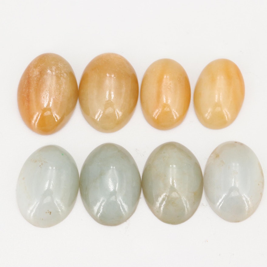 Loose 239.44 CT Jadeite Gemstones