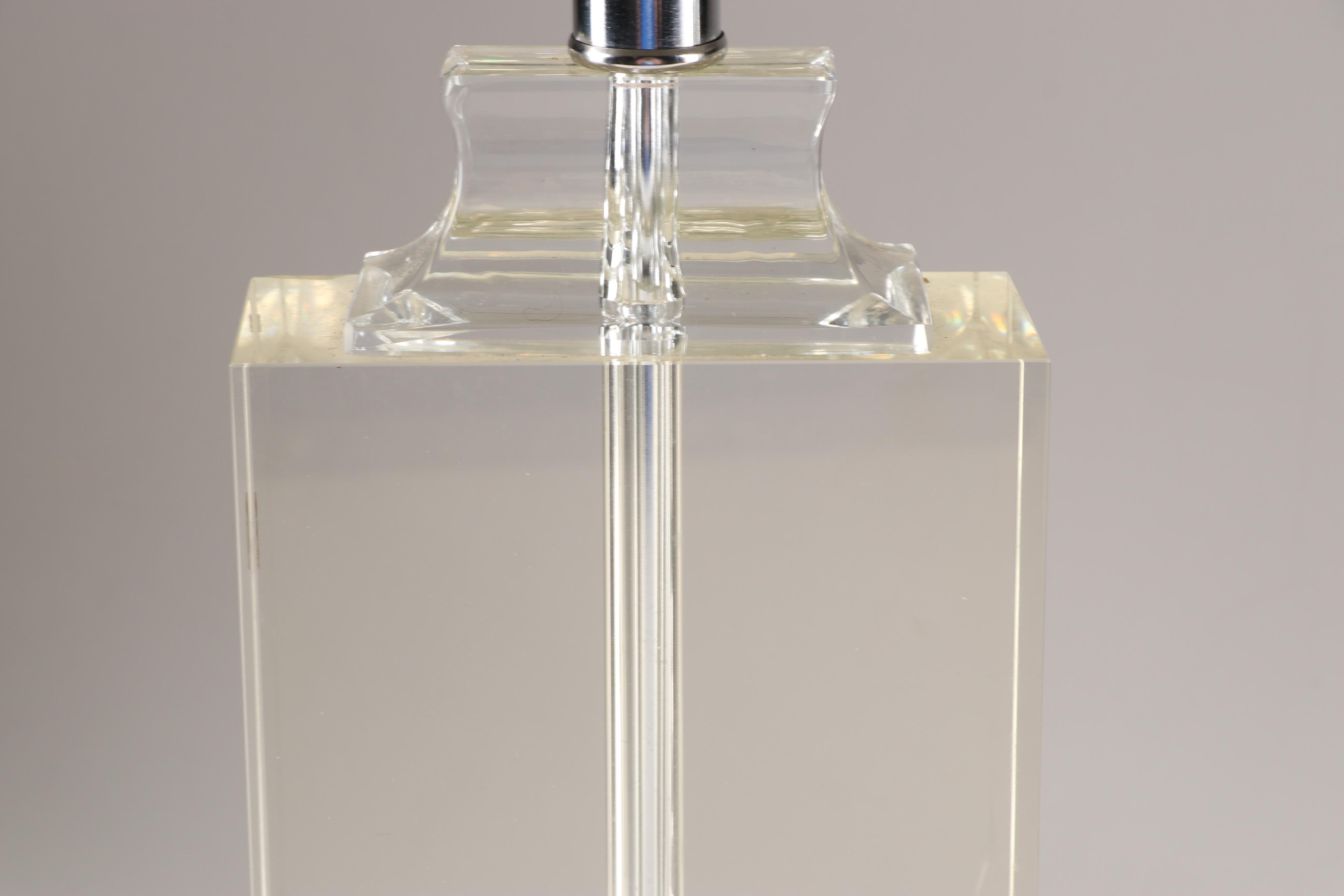 Glass Urn Form Table Lamps, Contemporary