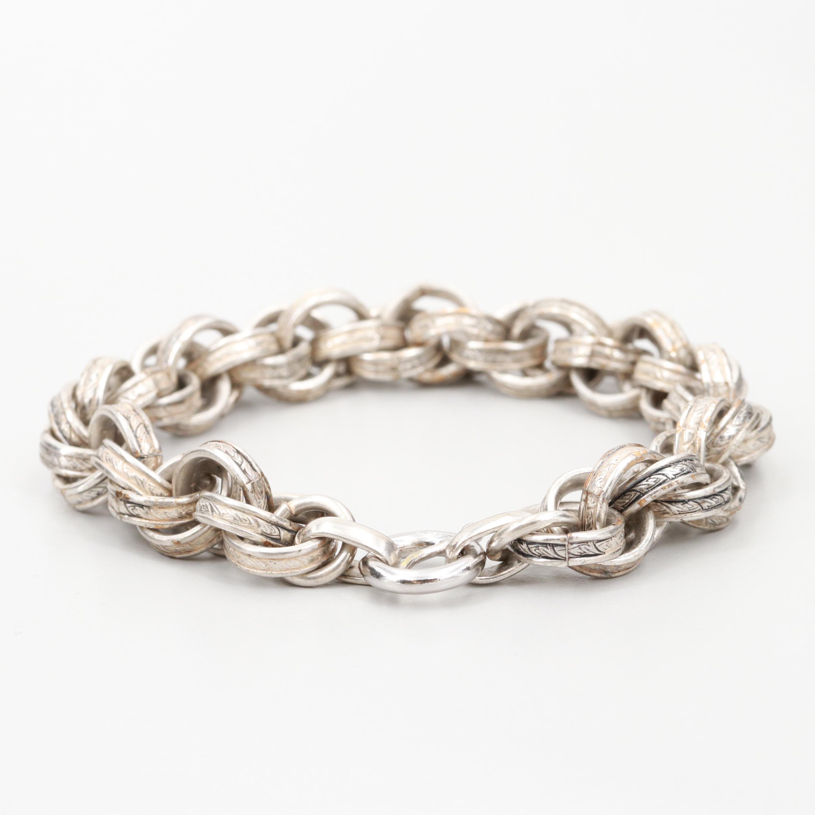 Napier Silver Tone Chain Bracelet