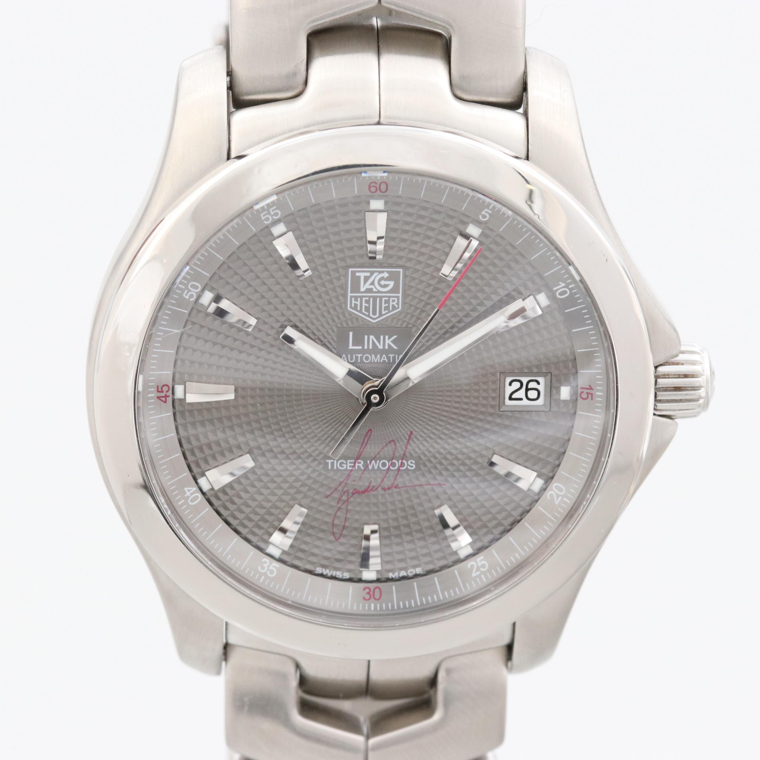 TAG Heuer Link Tiger Woods Limited Edition  Stainless Steel Automatic Watch