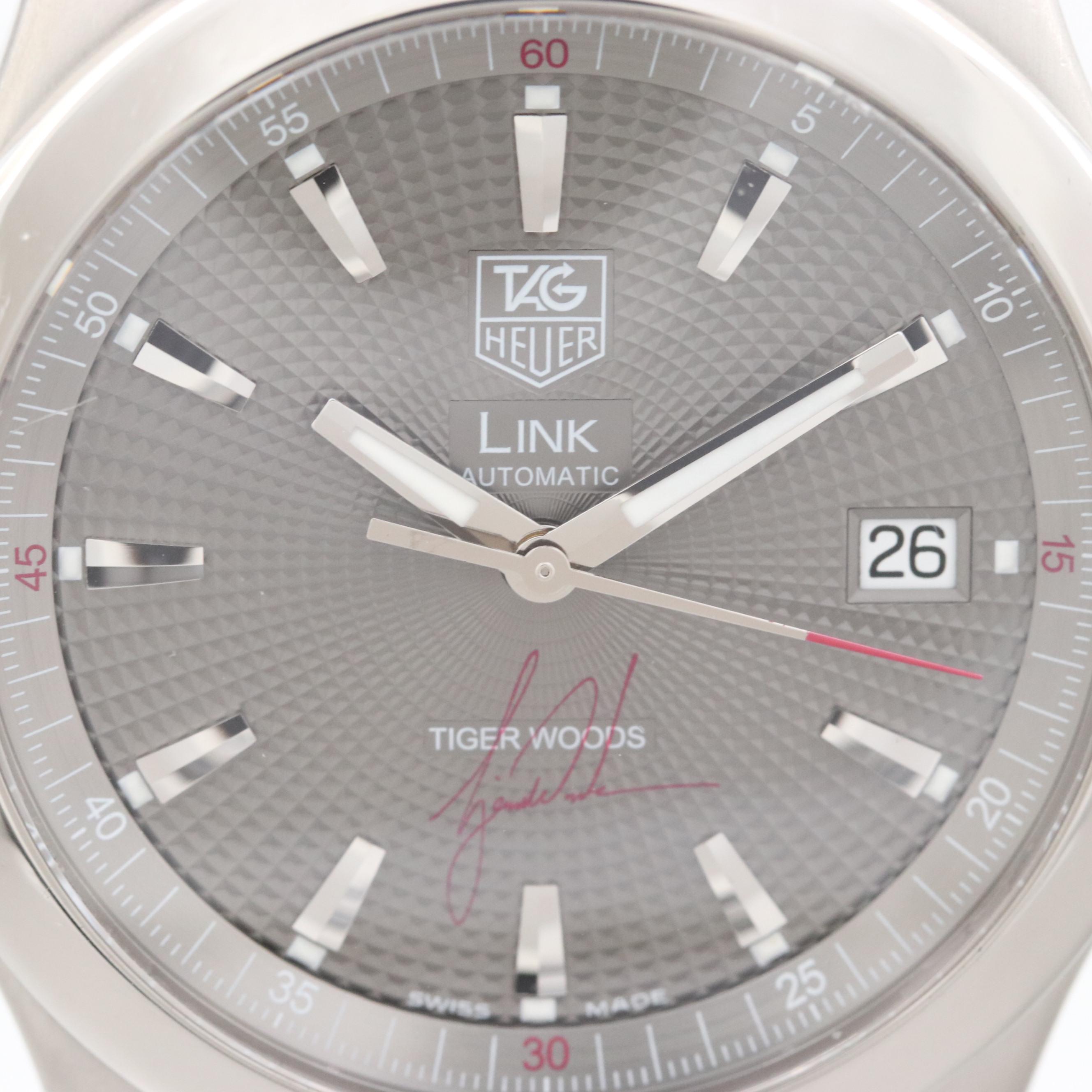 TAG Heuer Link Tiger Woods Limited Edition  Stainless Steel Automatic Watch