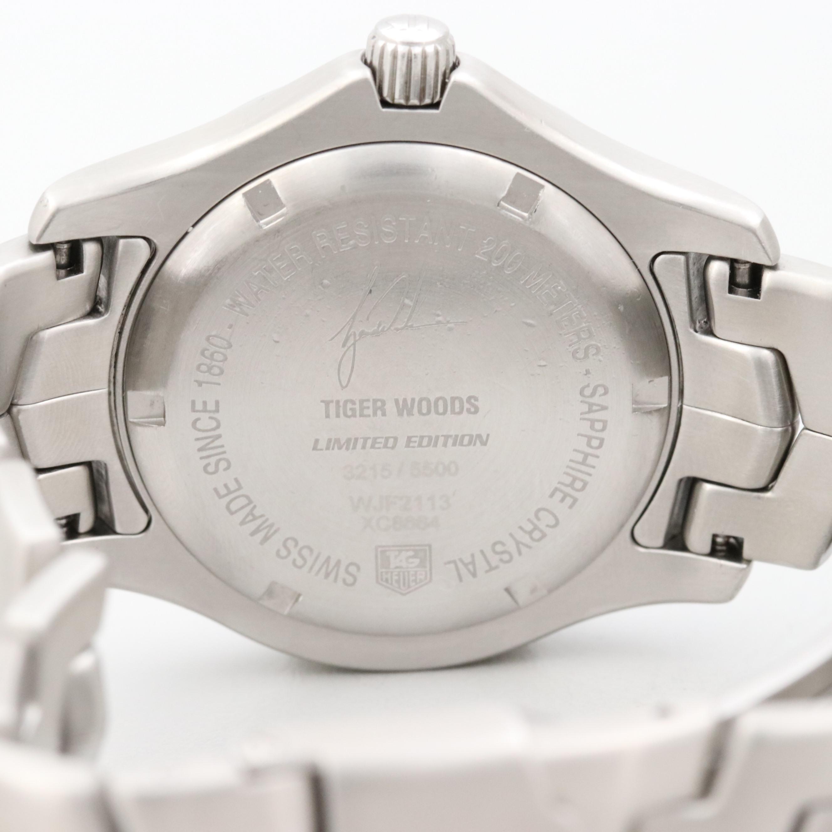 TAG Heuer Link Tiger Woods Limited Edition  Stainless Steel Automatic Watch