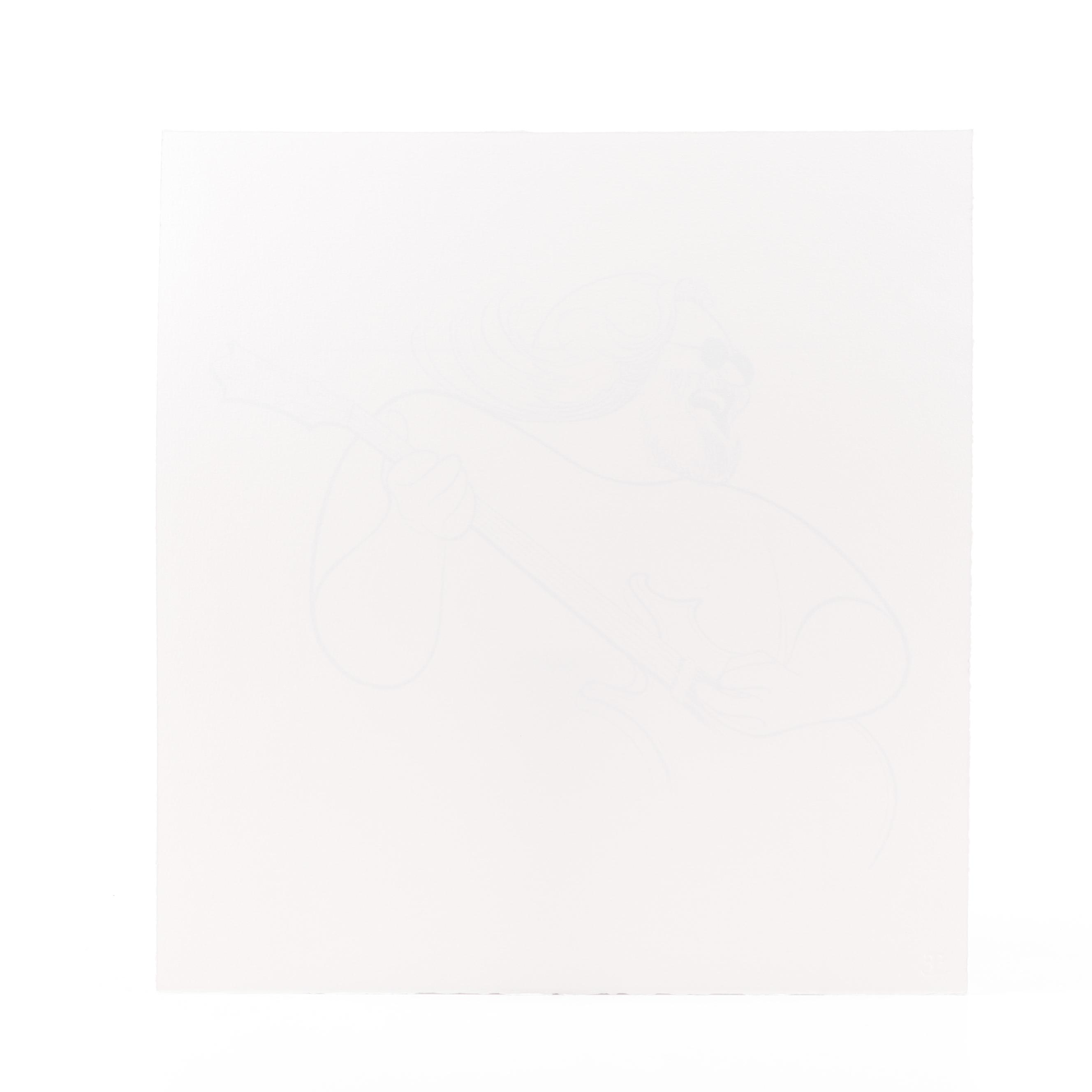 Al Hirschfeld Caricature Lithograph of Jerry Garcia