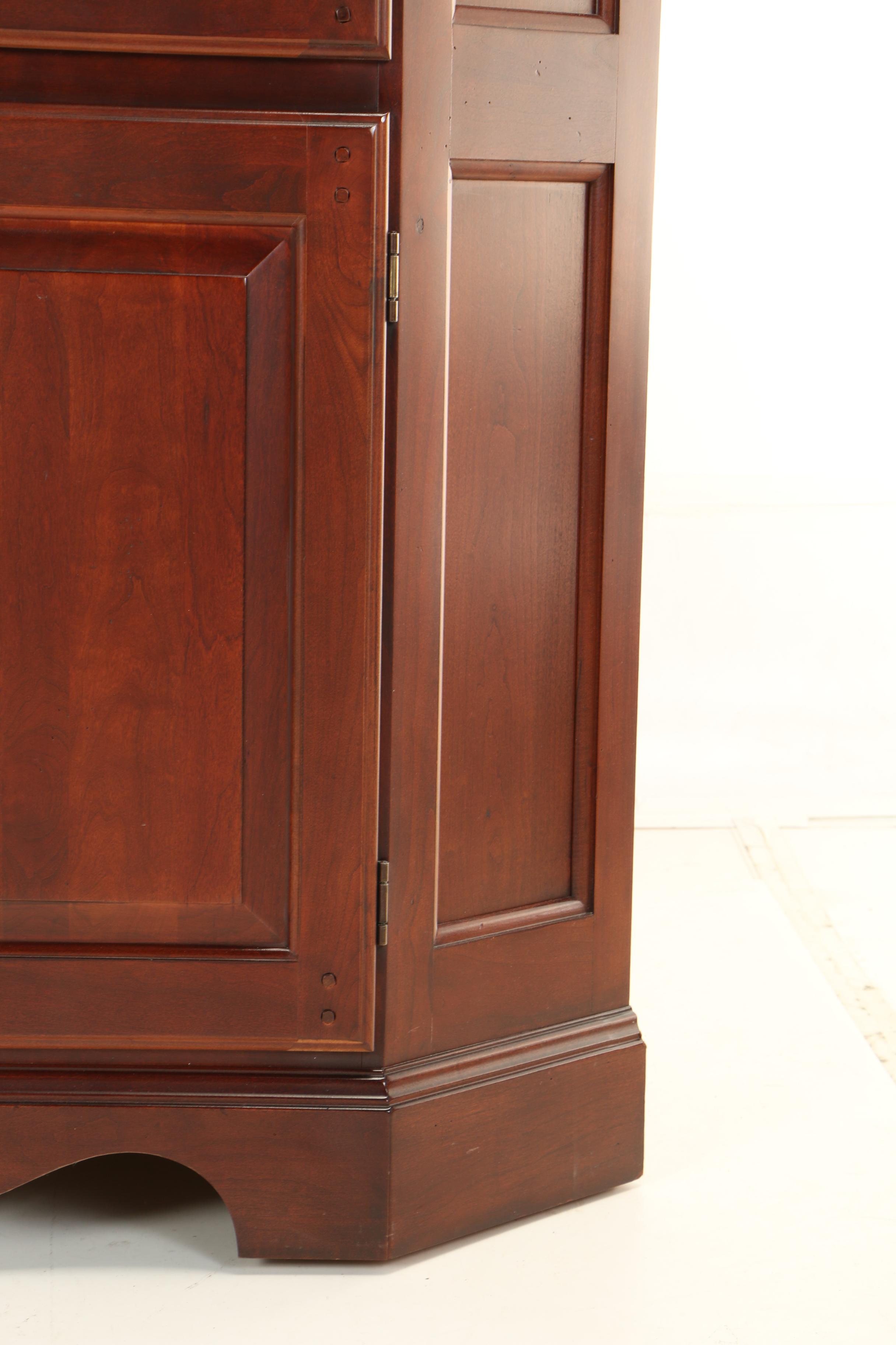 Hooker Furniture, Cherrywood-Veneered Corner Entertainment Center