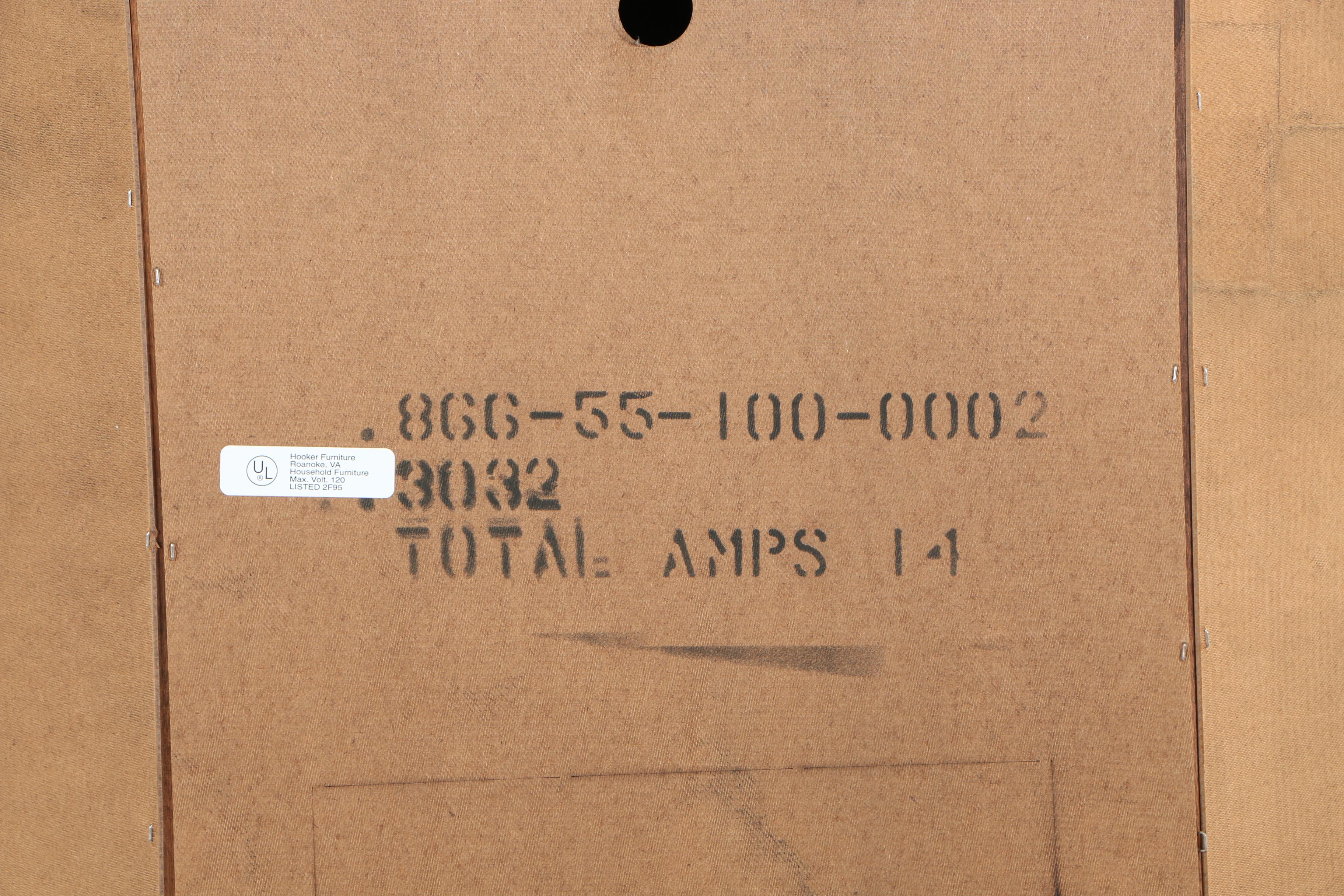 Hooker Furniture, Cherrywood-Veneered Corner Entertainment Center