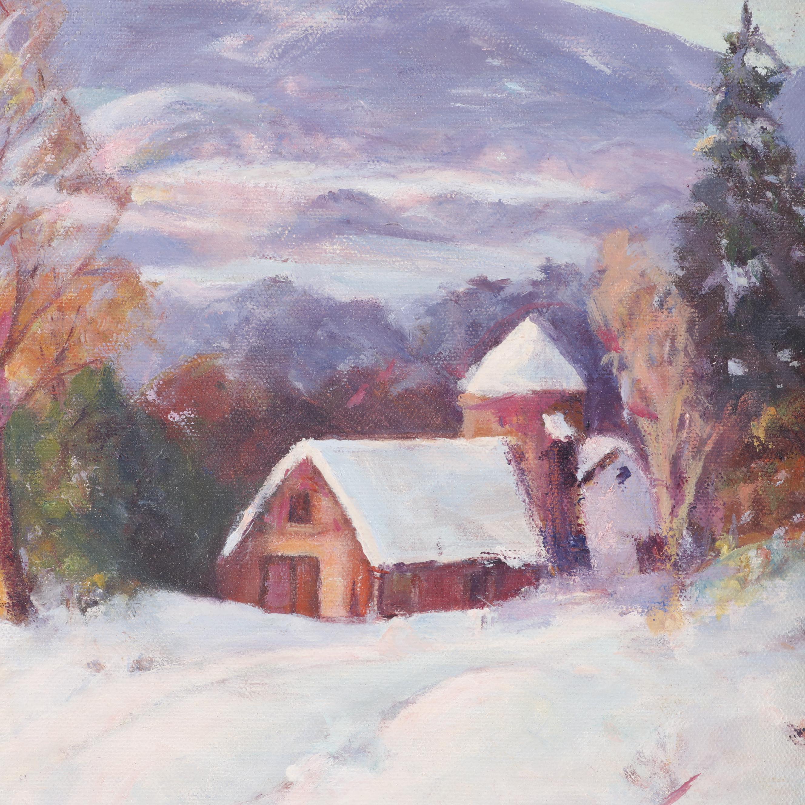 Winter Landscape Oil Painting