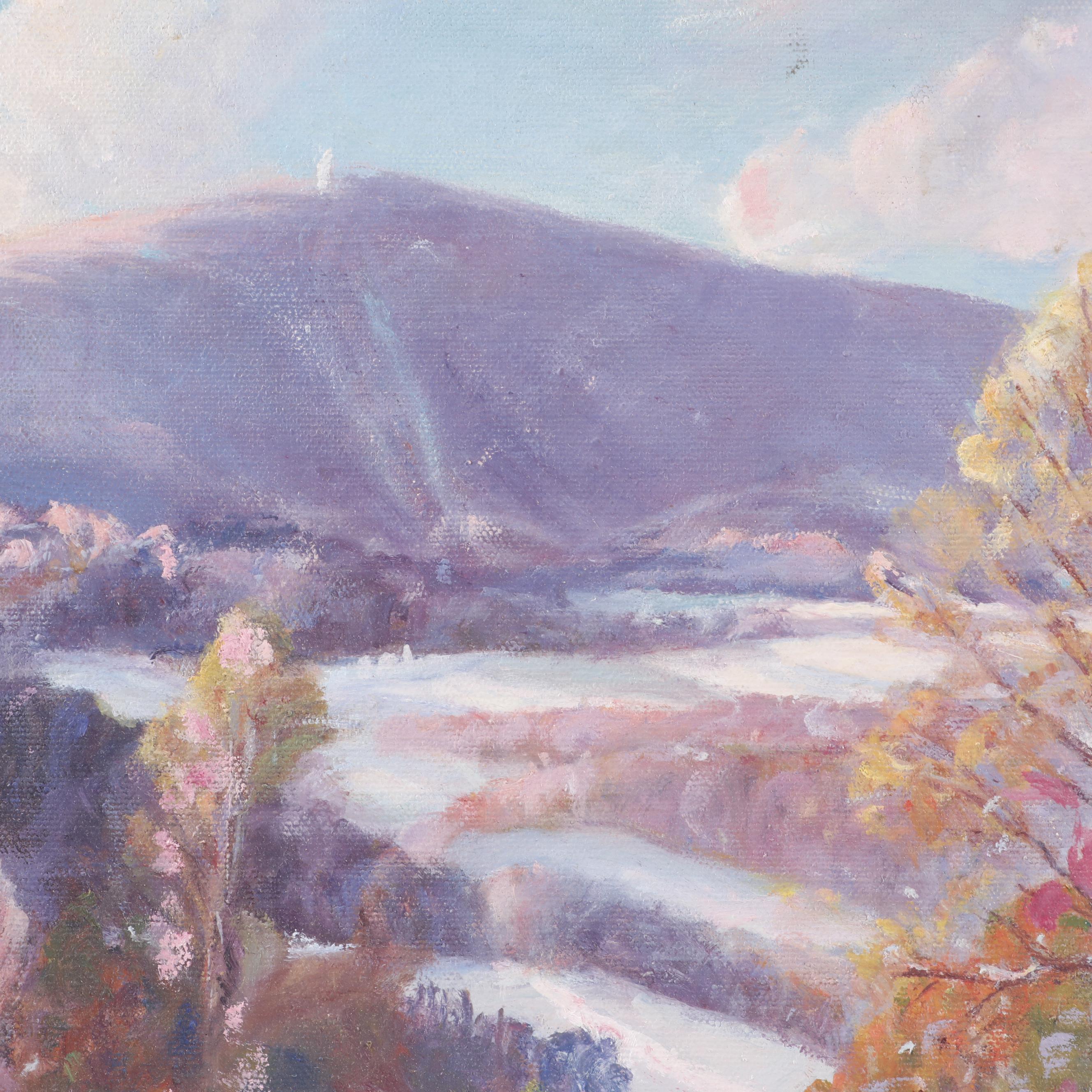 Winter Landscape Oil Painting