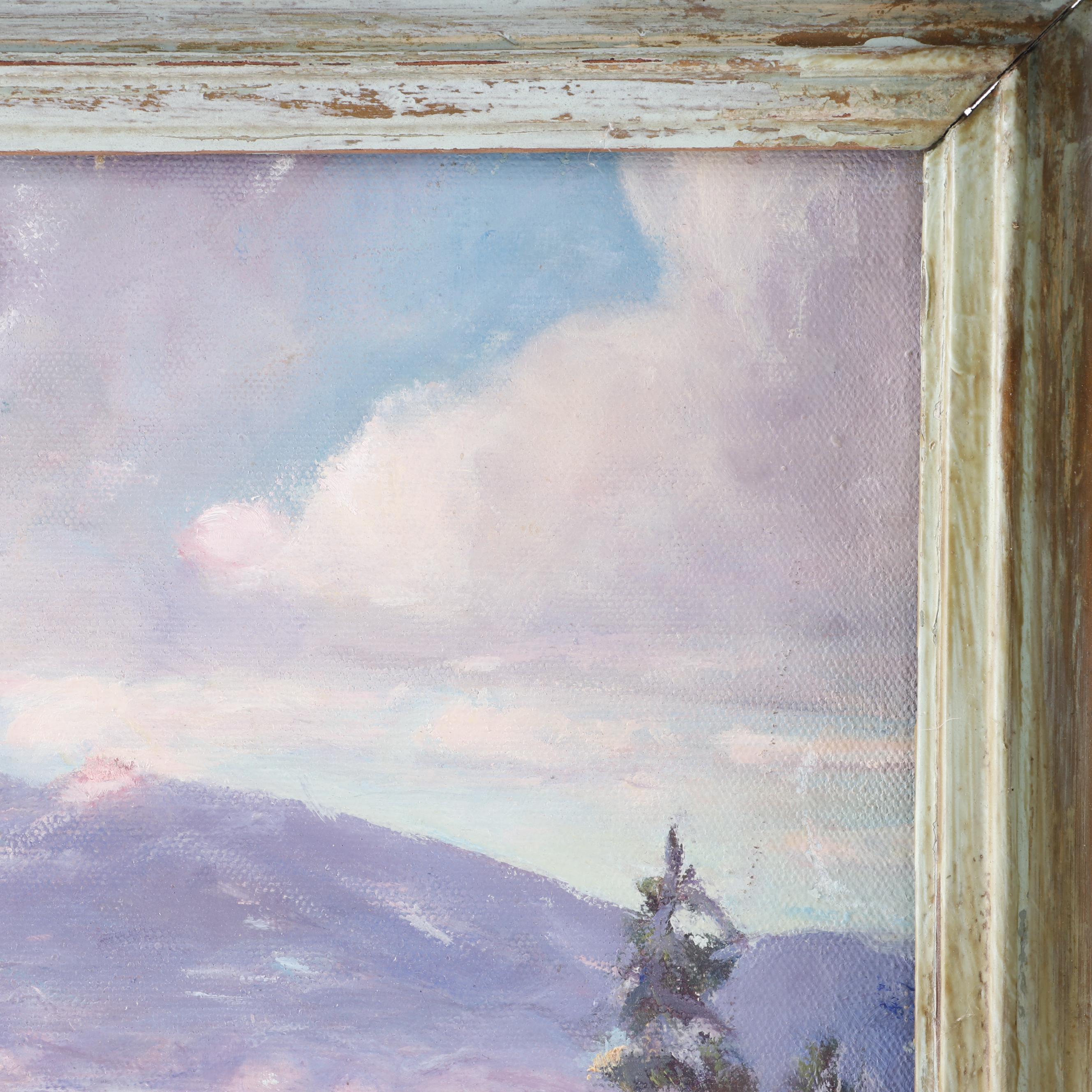 Winter Landscape Oil Painting