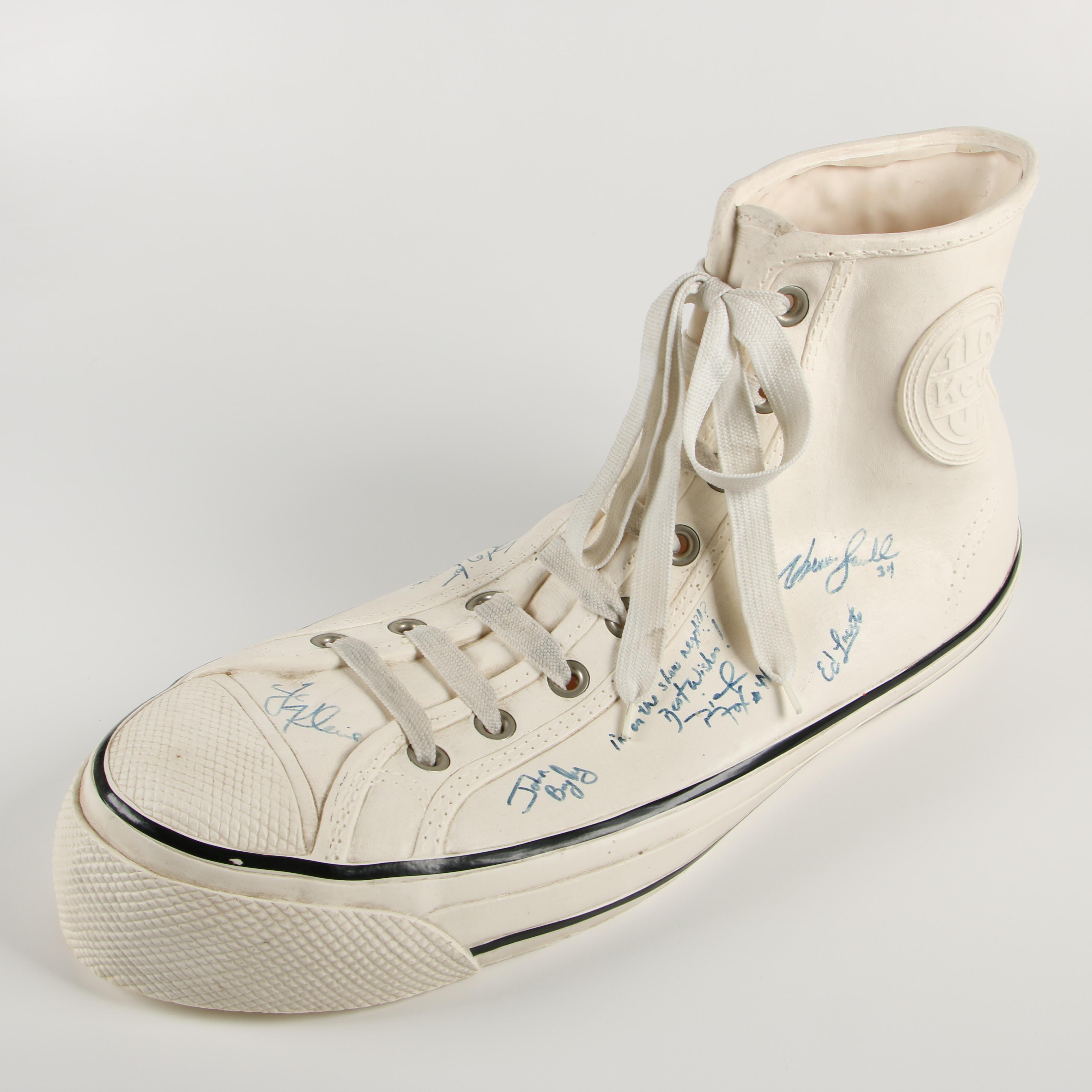 Kevin McHale, Larry Bird and the Boston Celtics Autographed Oversized Keds Shoe