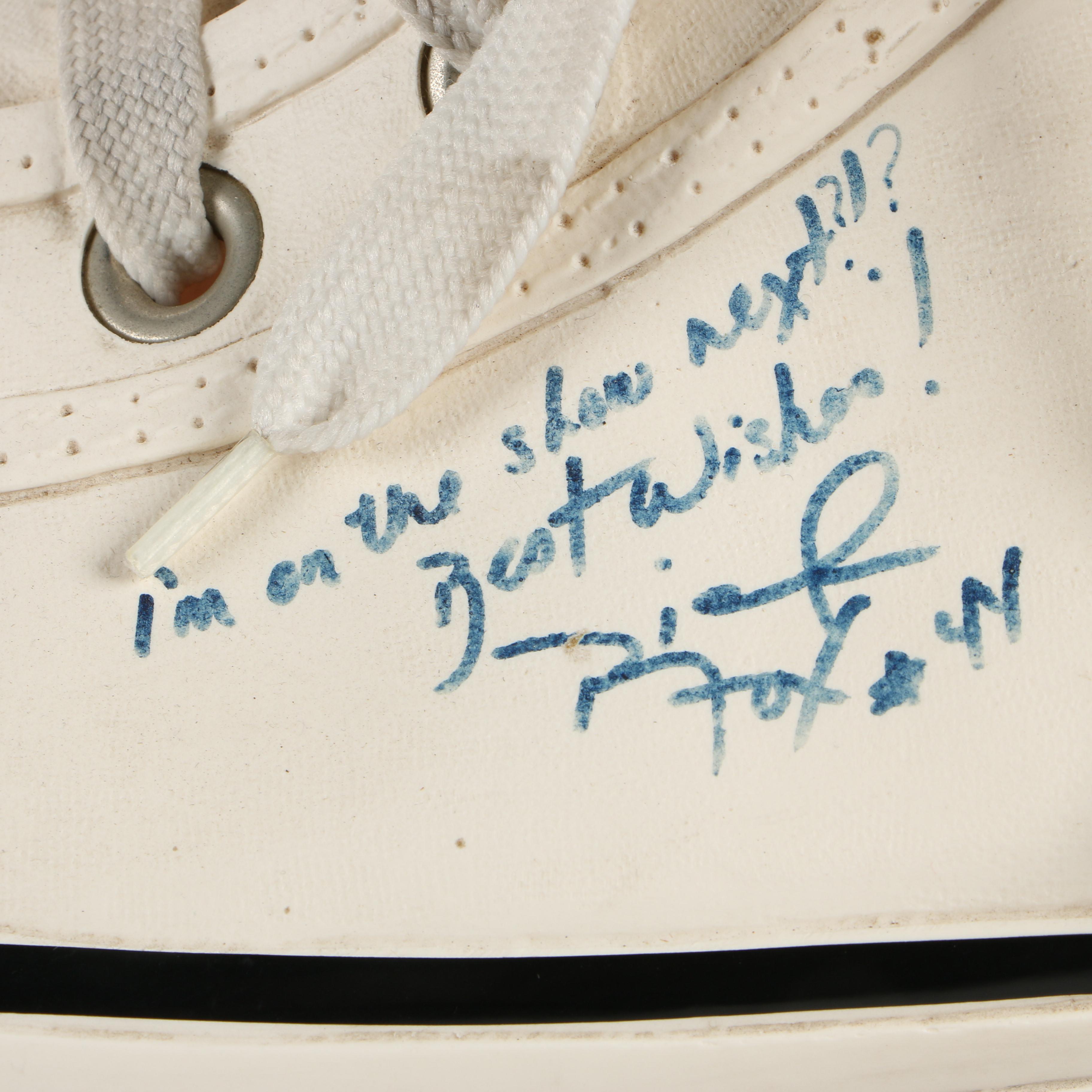 Kevin McHale, Larry Bird and the Boston Celtics Autographed Oversized Keds Shoe