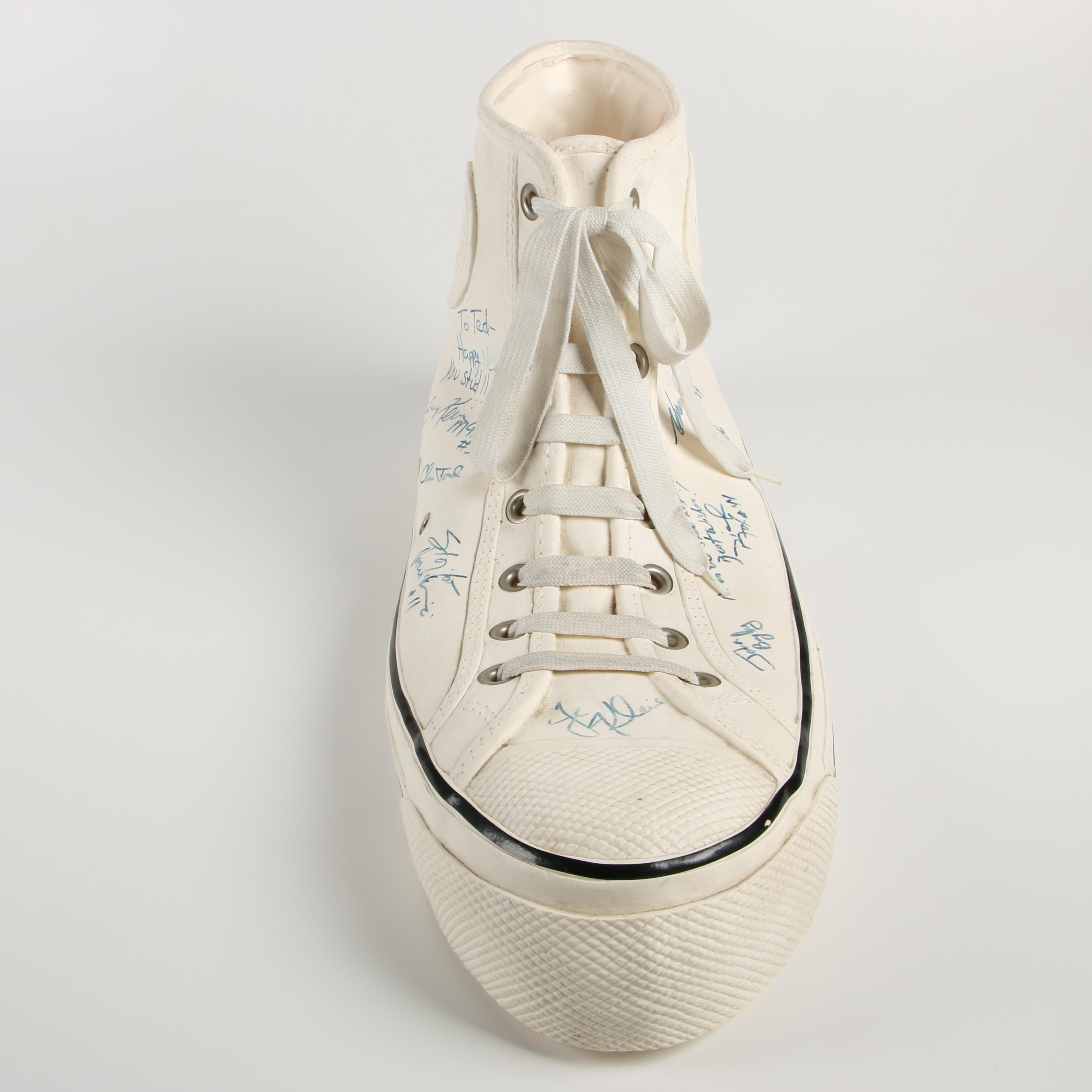 Kevin McHale, Larry Bird and the Boston Celtics Autographed Oversized Keds Shoe