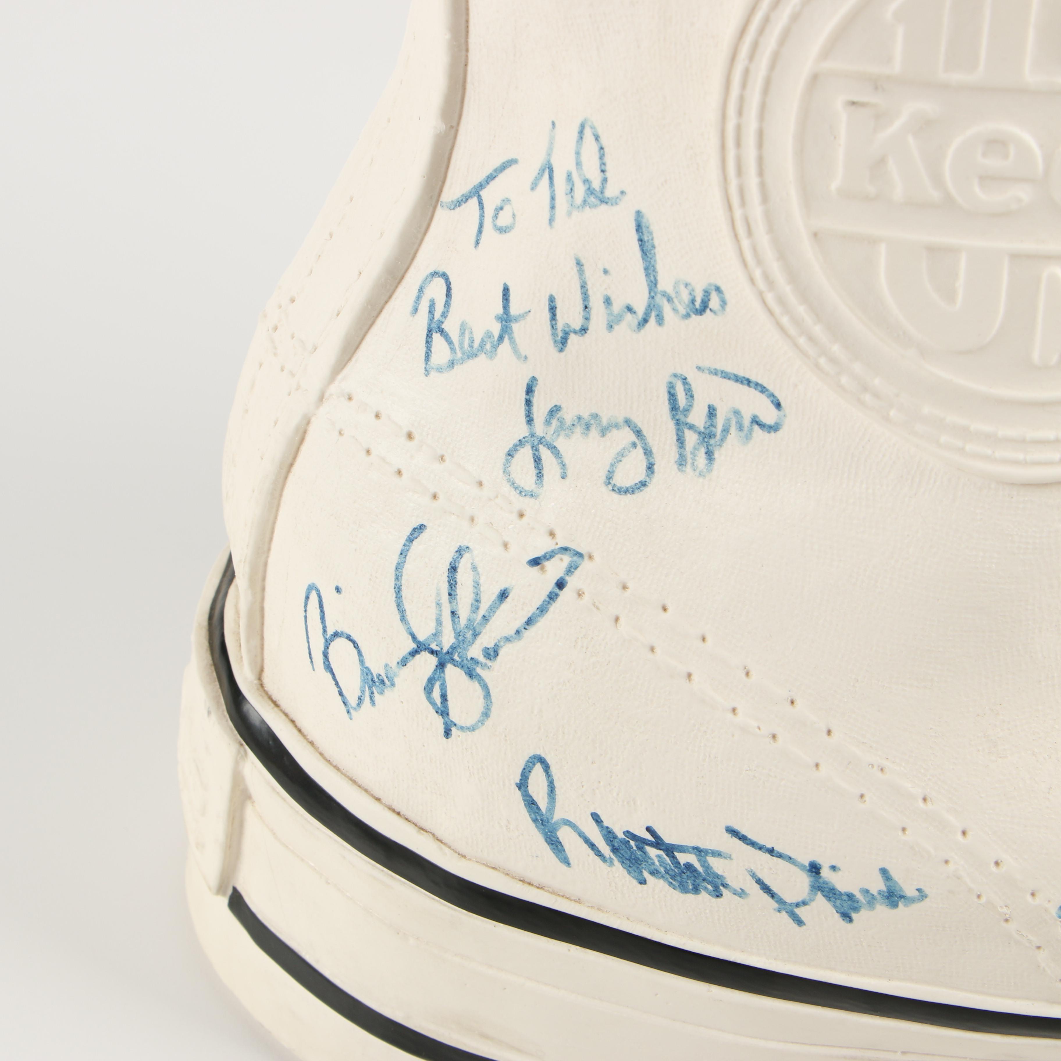 Kevin McHale, Larry Bird and the Boston Celtics Autographed Oversized Keds Shoe