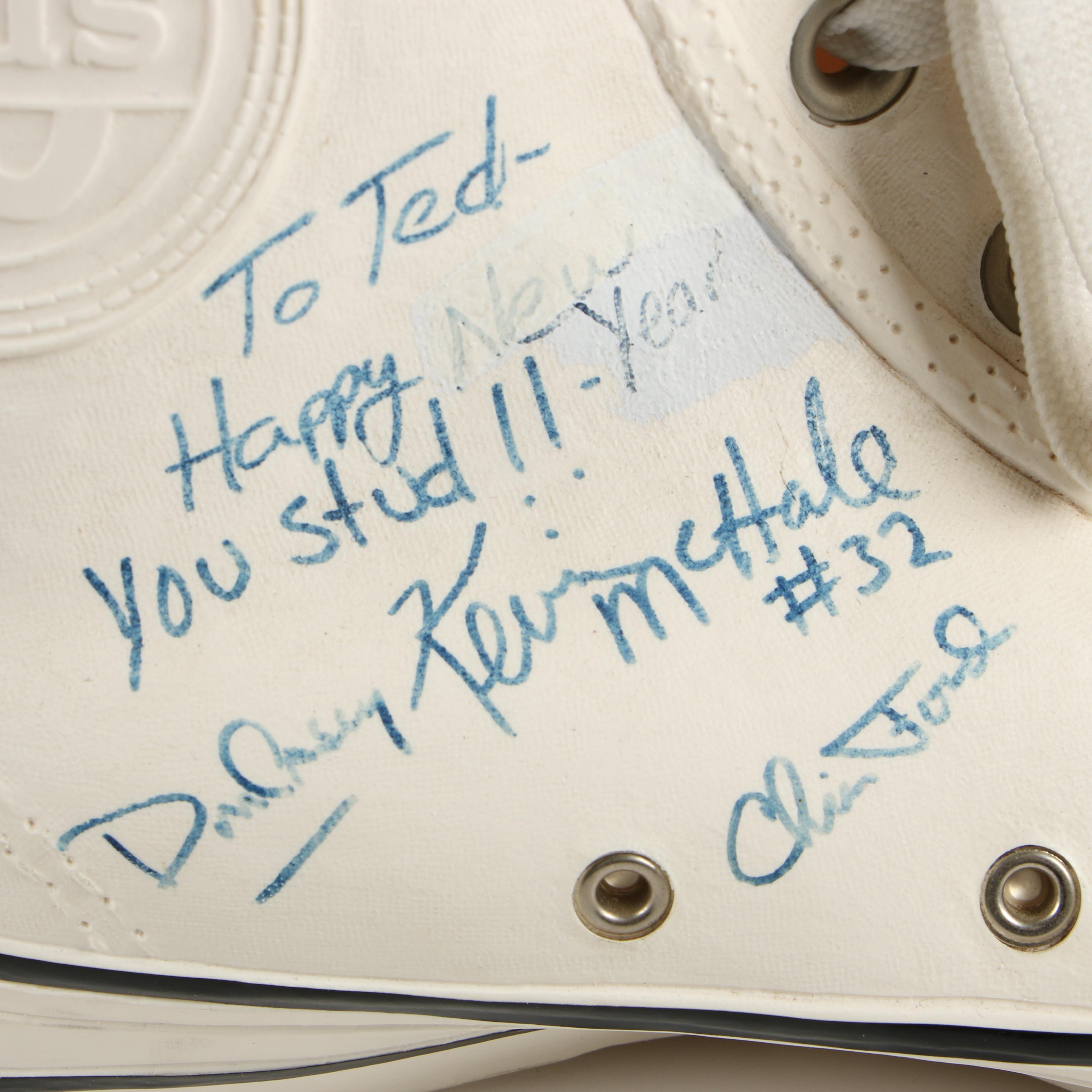 Kevin McHale, Larry Bird and the Boston Celtics Autographed Oversized Keds Shoe