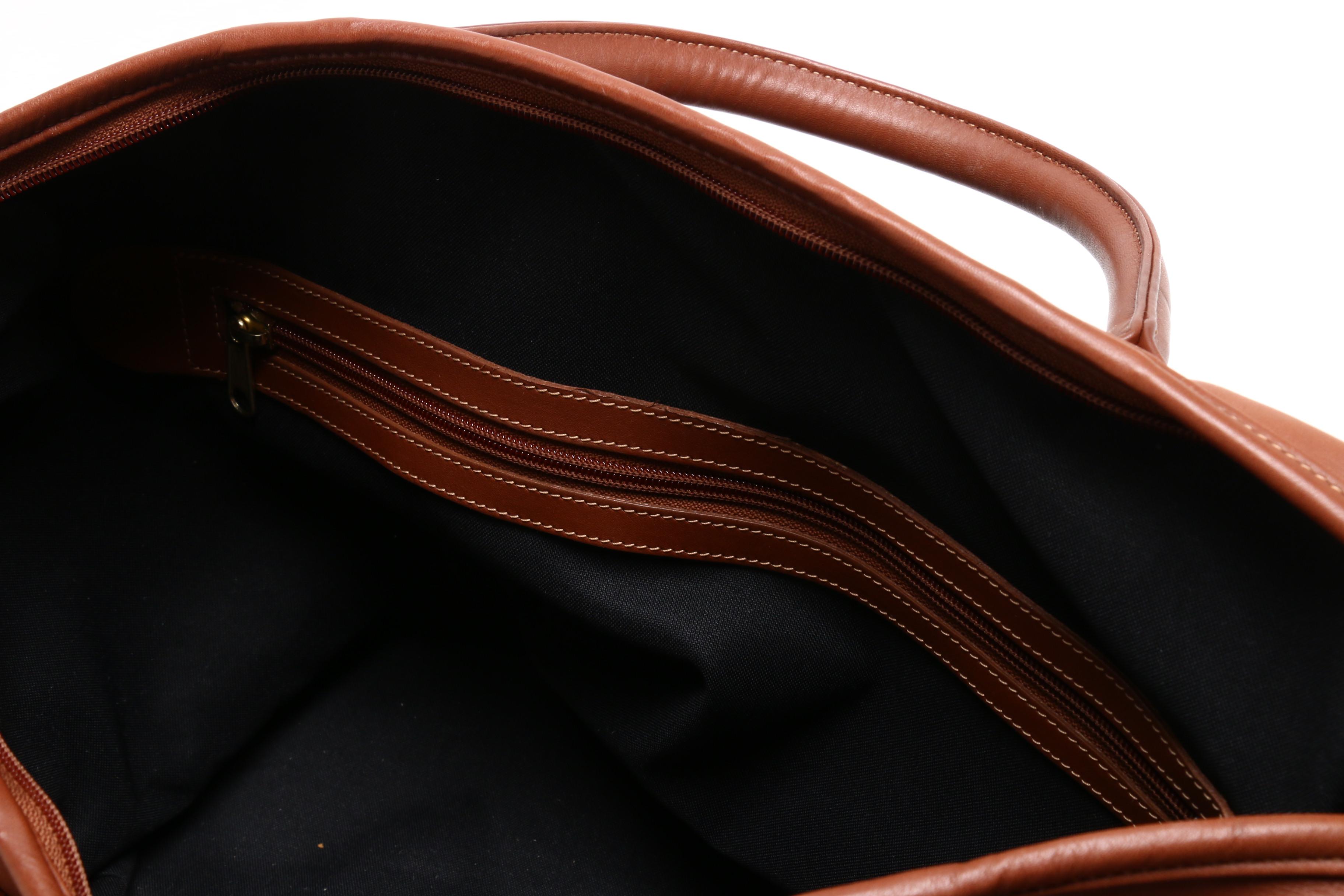 Coach Travel Collection British Tan Leather Weekender Duffel Bag