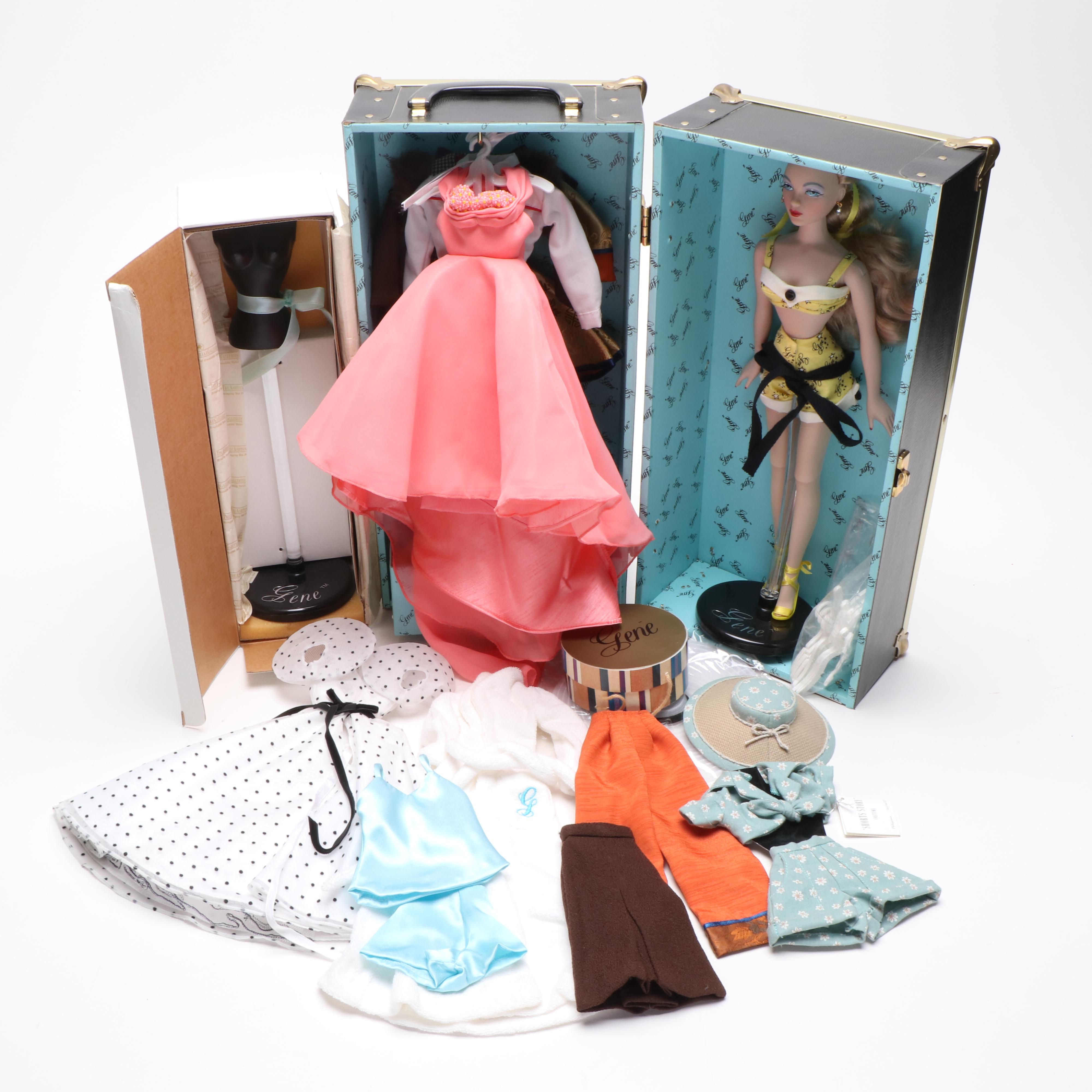 Gene Marshall Fashion Doll with Accessories and Carrying Case