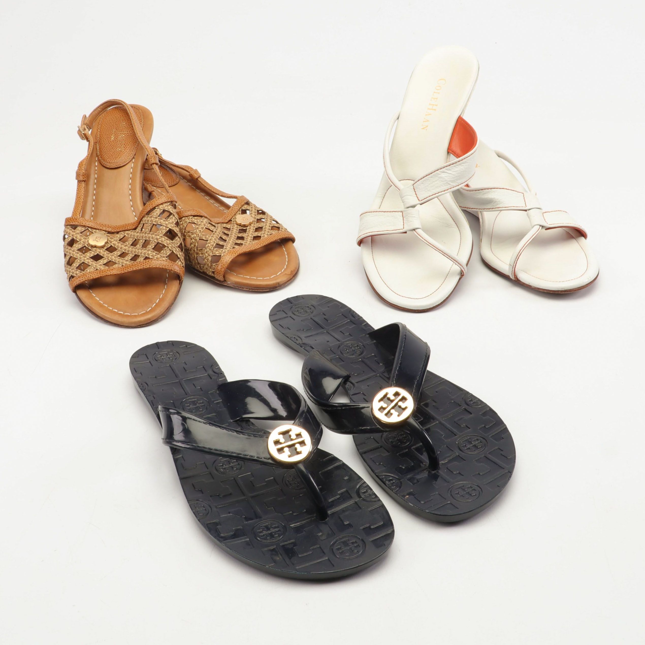 Tory Burch, Cole Haan, and Eric Javits New York Sandals