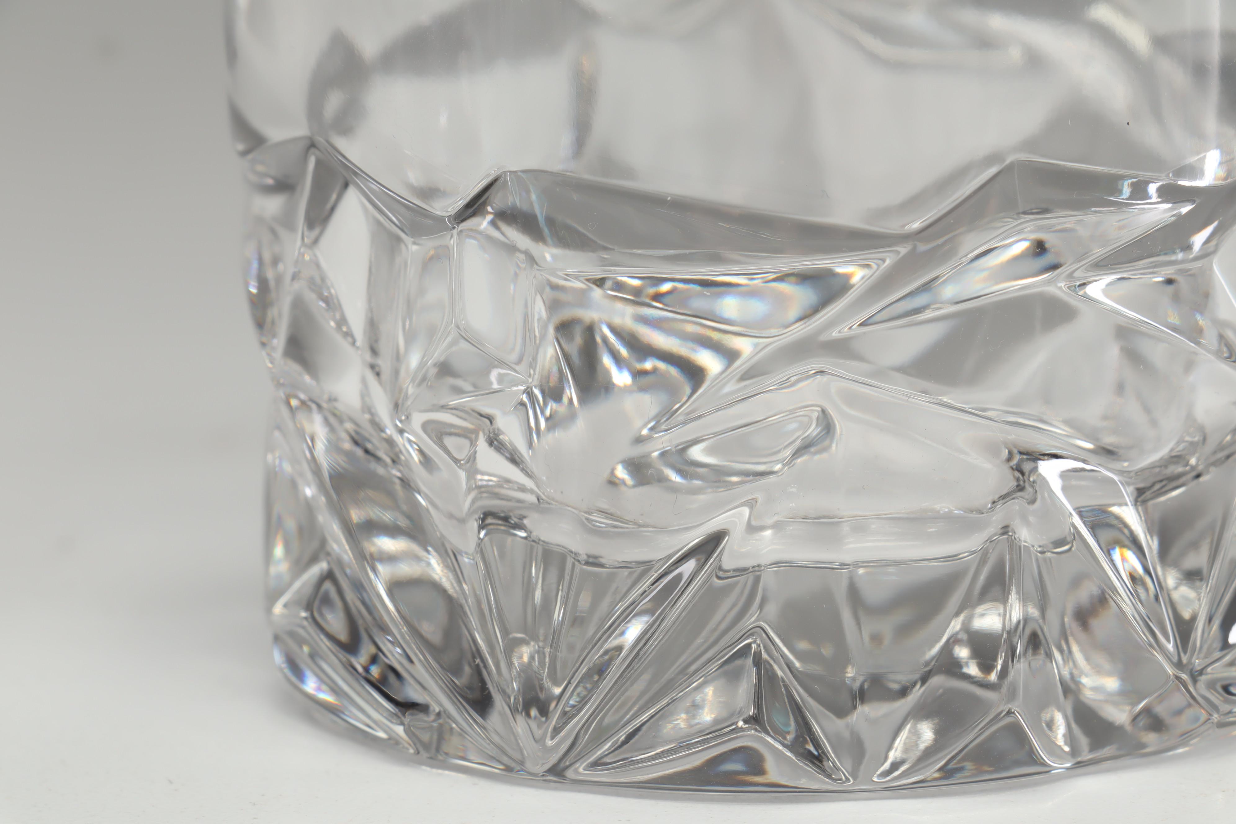 Tiffany & Co. Crystal "Rock Cut" Double Old Fashioned Glasses