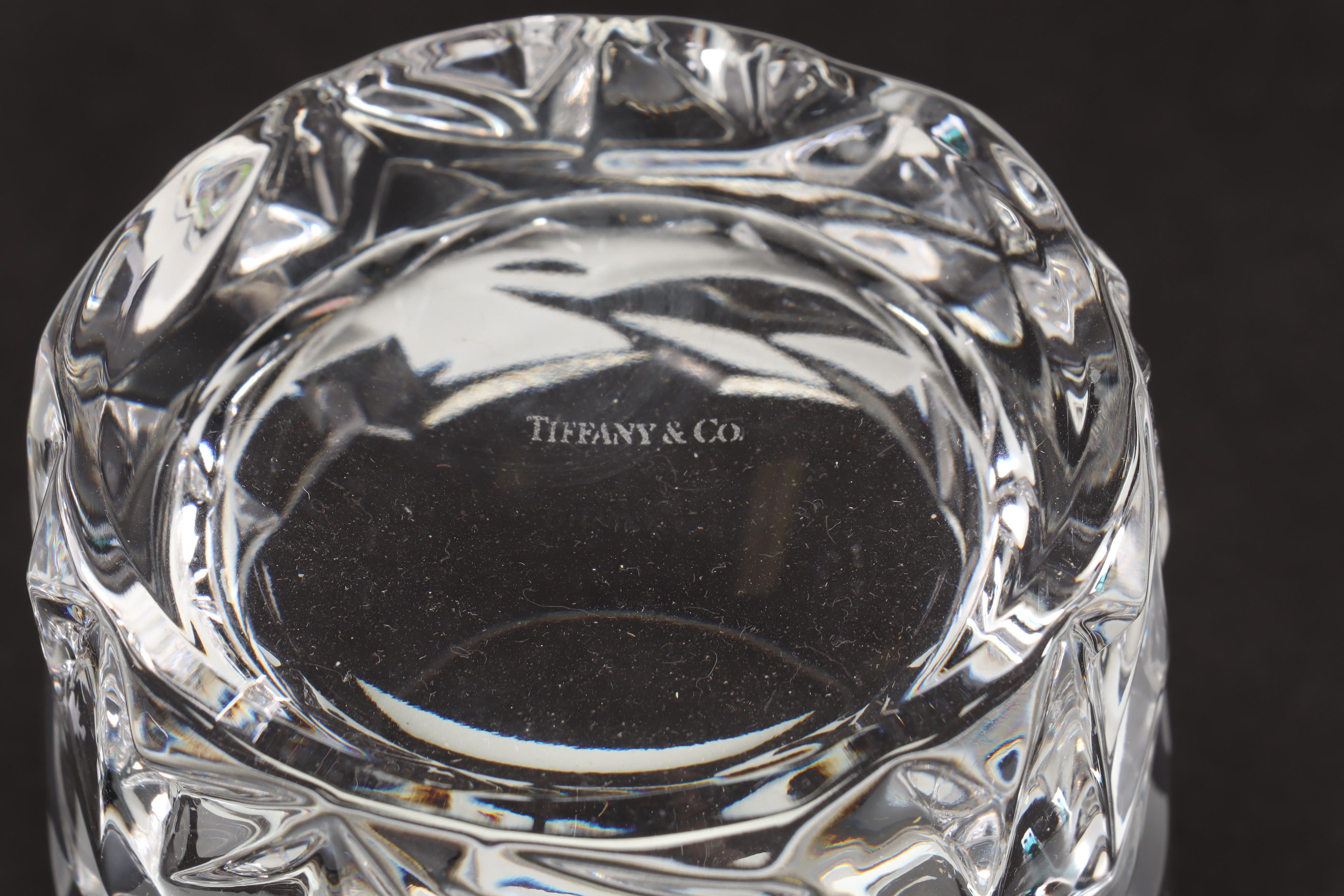 Tiffany & Co. Crystal "Rock Cut" Double Old Fashioned Glasses