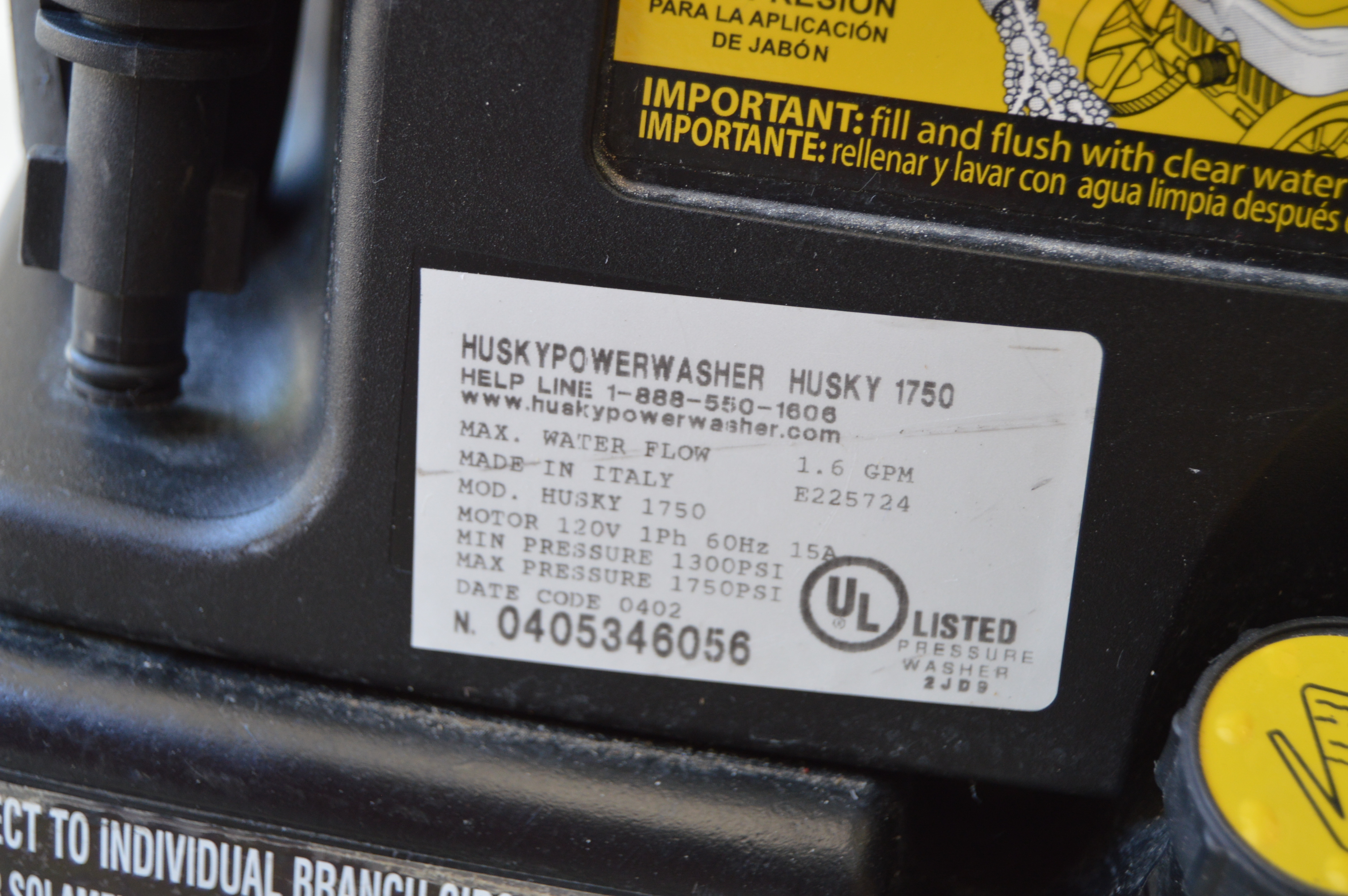 Husky Powerwasher with Clean-N-Seal Deck Sprayer