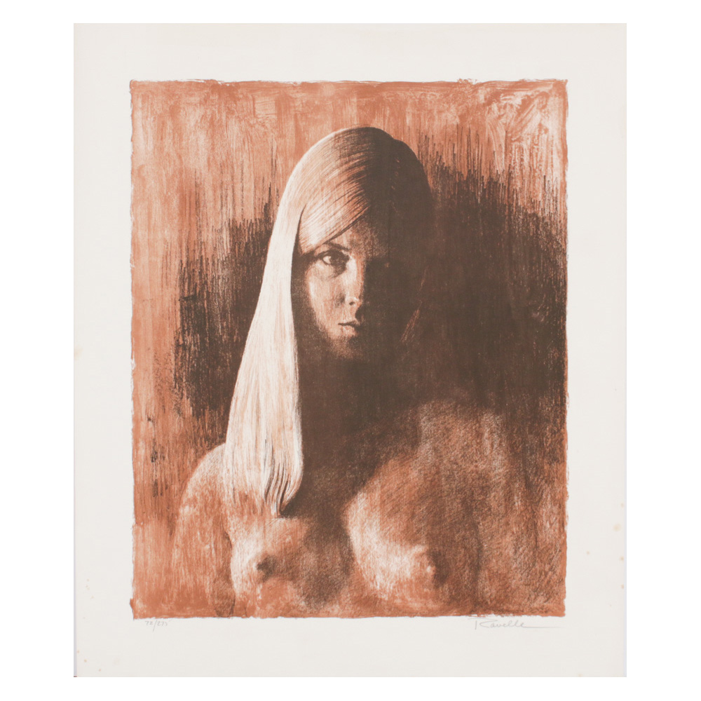 Paul Seckel (Ravelle) Lithograph "Pensive"