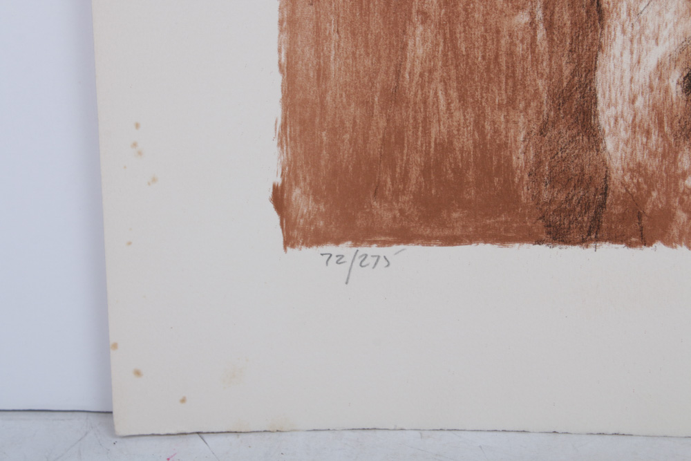 Paul Seckel (Ravelle) Lithograph "Pensive"