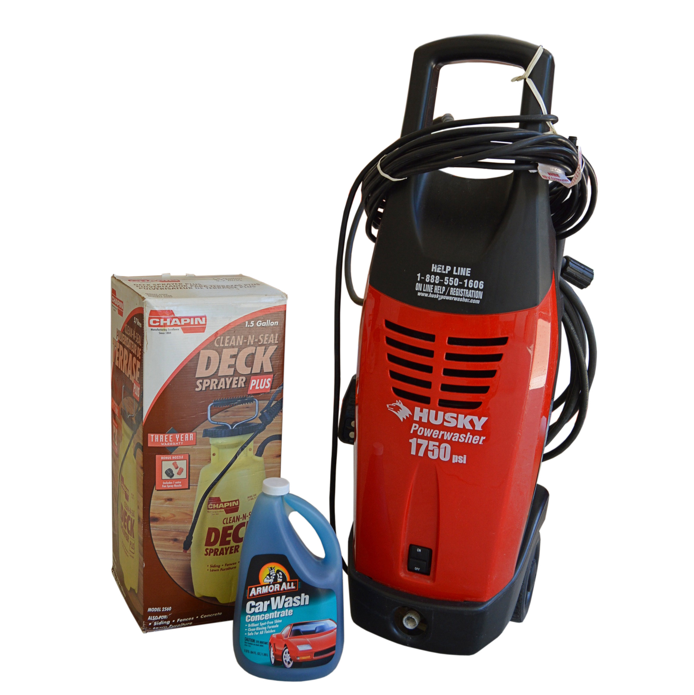 Husky Powerwasher with Clean-N-Seal Deck Sprayer