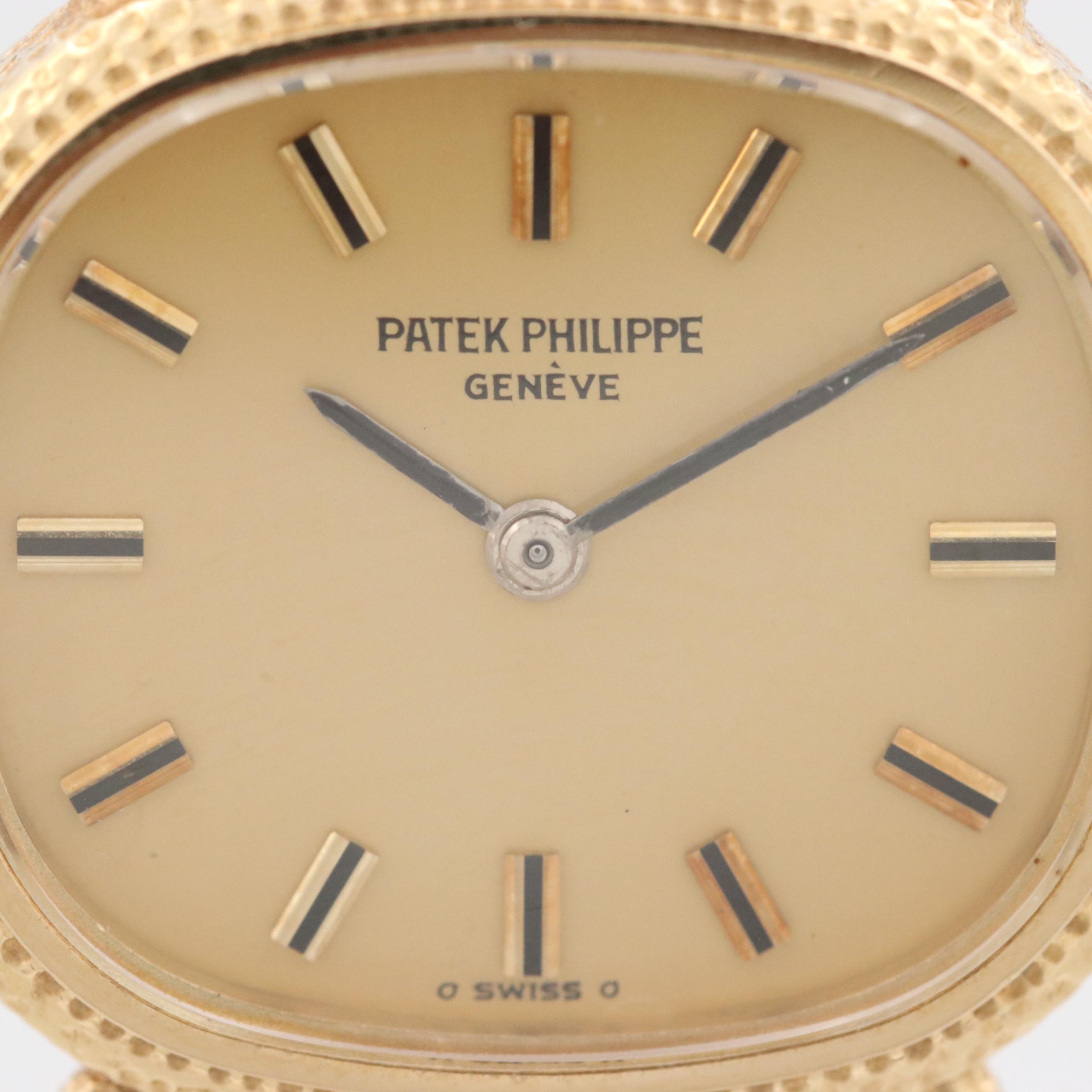 Vintage Patek Philippe Ellipse 4133/1 18K Gold Stem Wind Watch