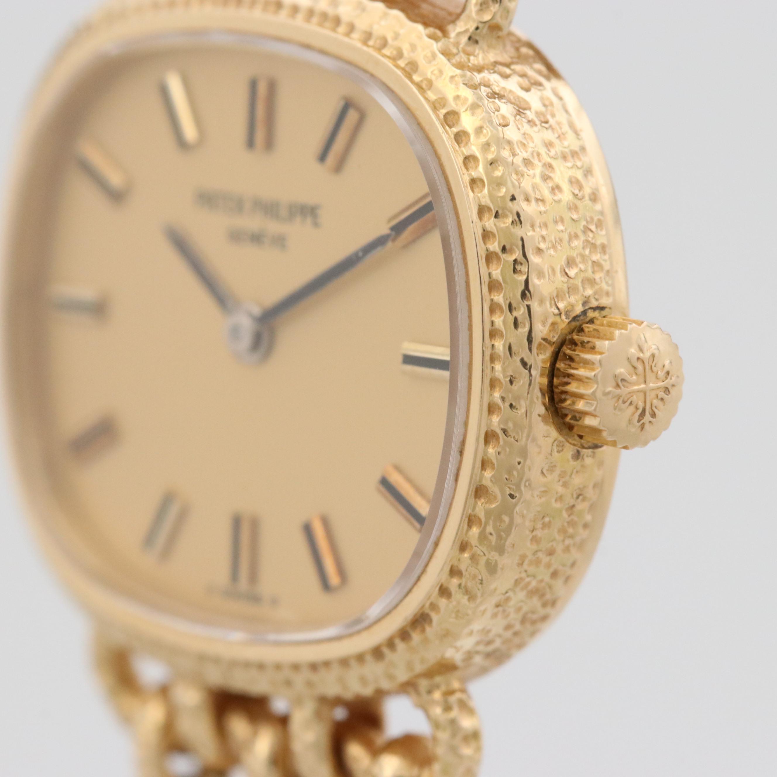 Vintage Patek Philippe Ellipse 4133/1 18K Gold Stem Wind Watch