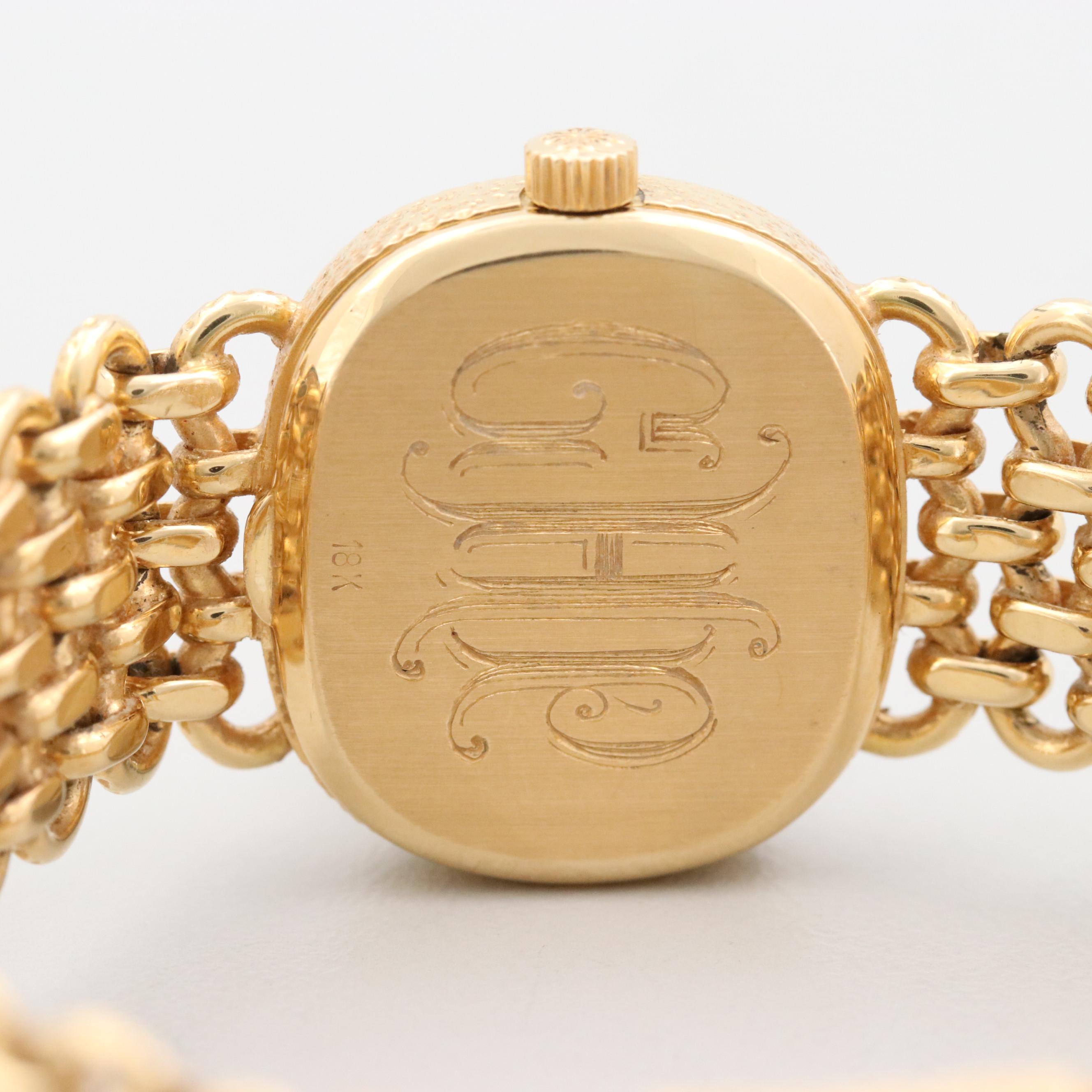 Vintage Patek Philippe Ellipse 4133/1 18K Gold Stem Wind Watch