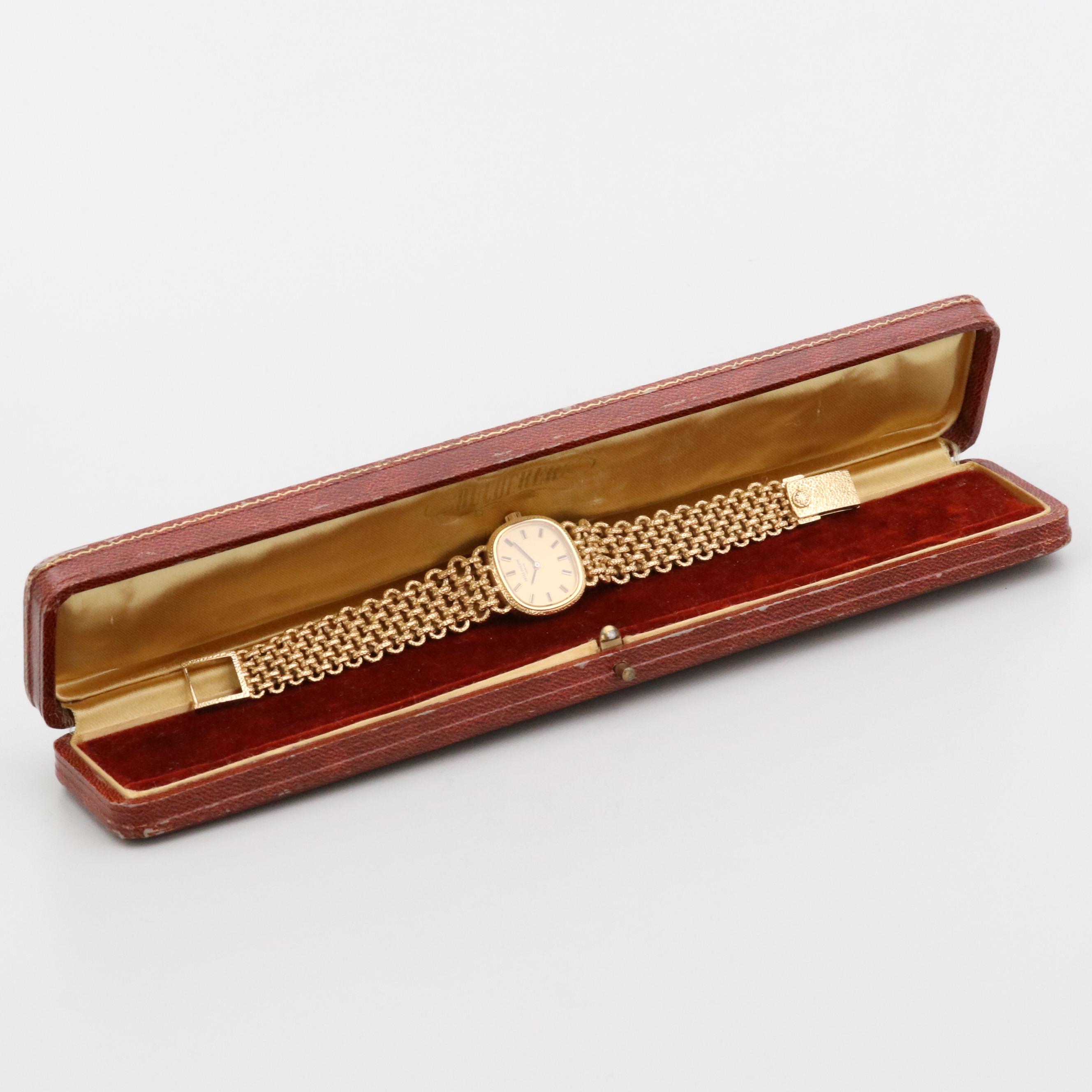 Vintage Patek Philippe Ellipse 4133/1 18K Gold Stem Wind Watch