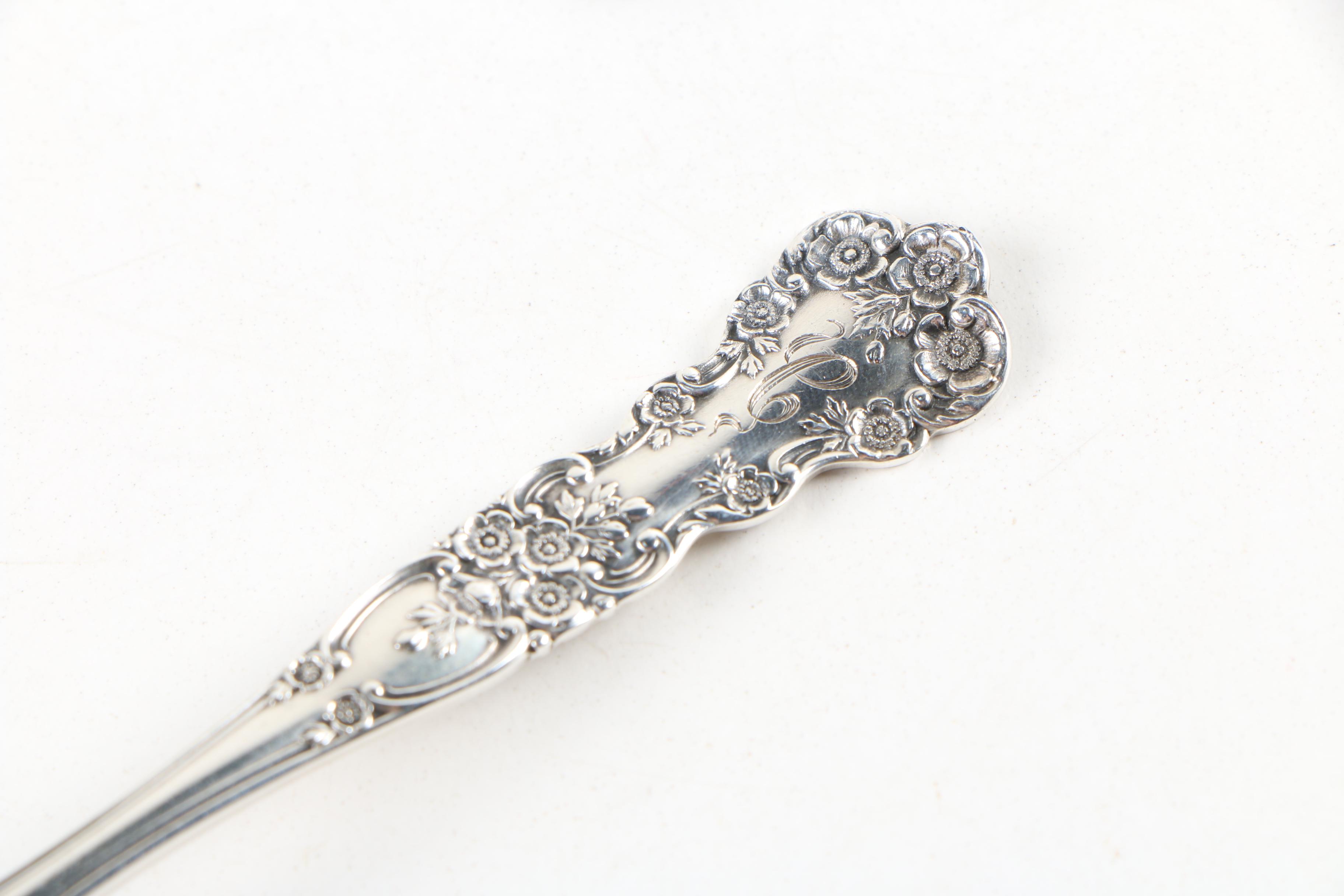 Gorham "Buttercup" Sterling Silver Butter Spreaders and Bouillon Spoons