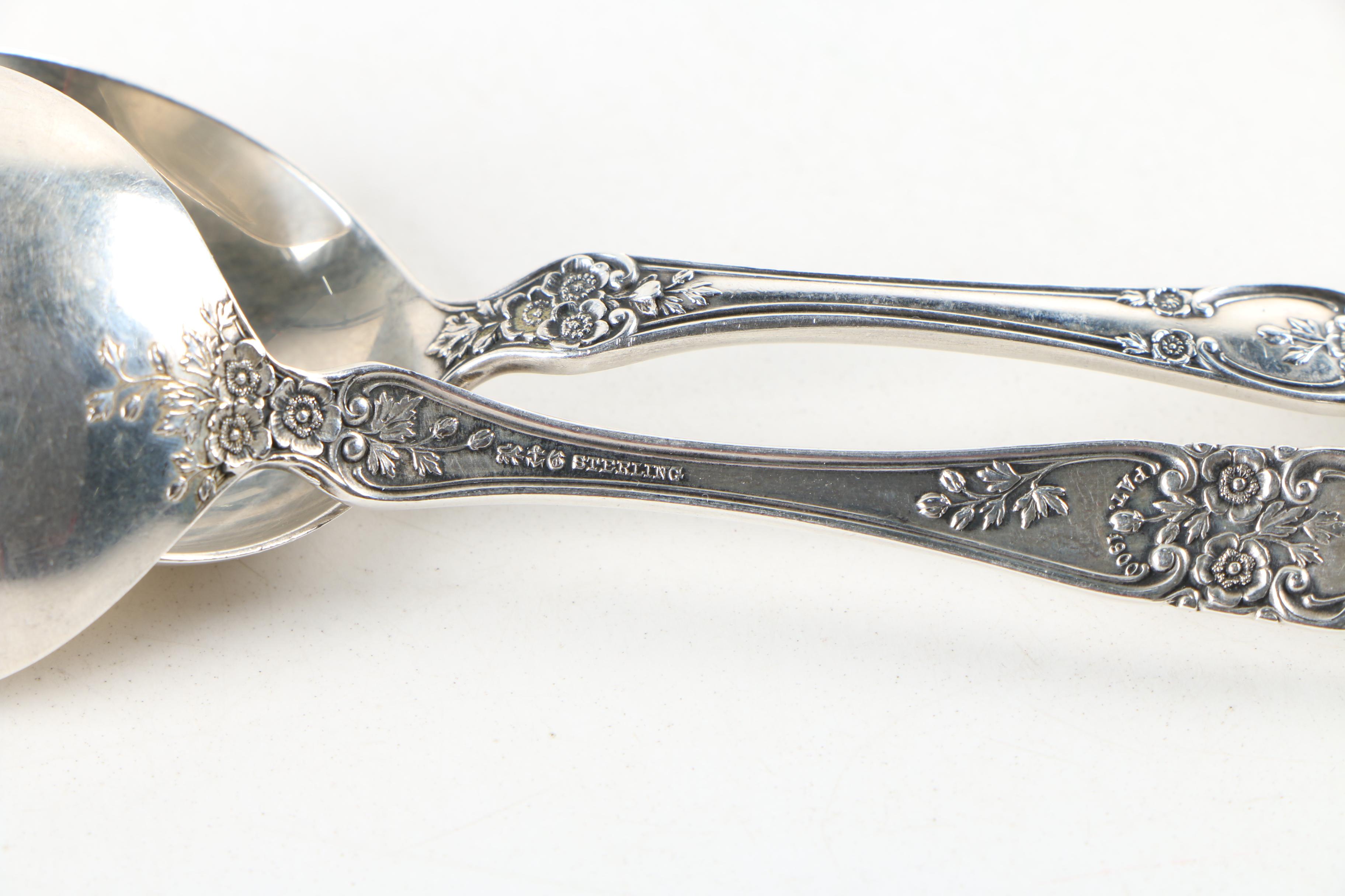 Gorham "Buttercup" Sterling Silver Butter Spreaders and Bouillon Spoons