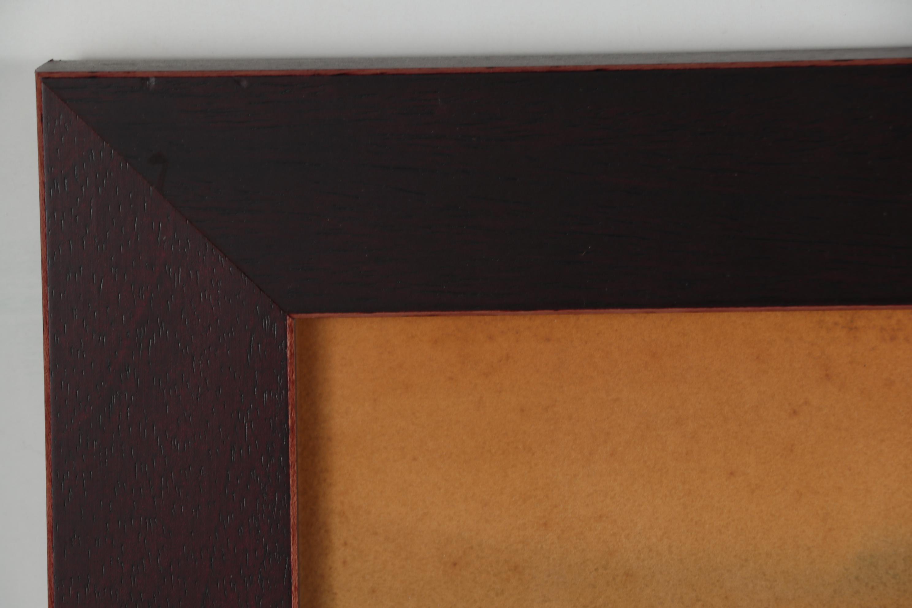 Robert Chase Watercolor Painting of Sunset Harbor Scene