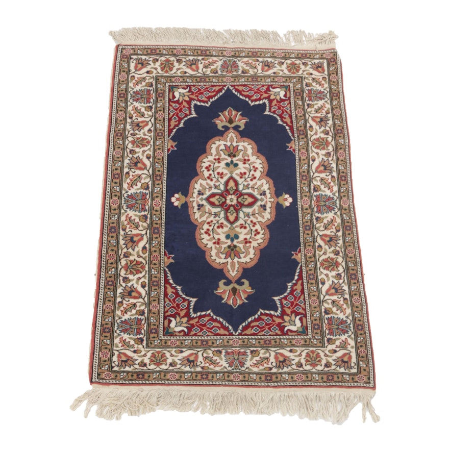 Hand-Knotted Turkish Isparta Wool Rug